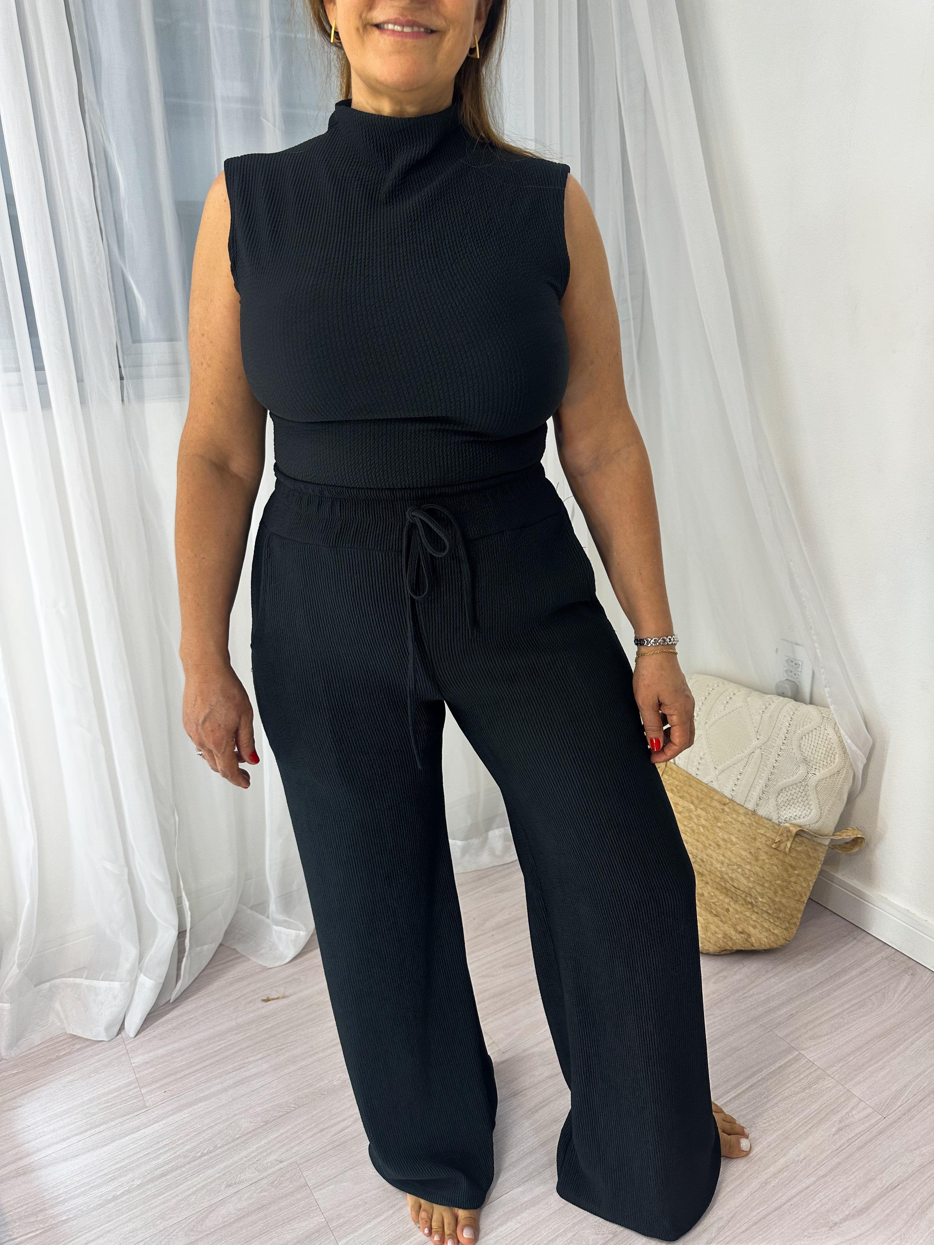 Conjunto Regata Preto Bella