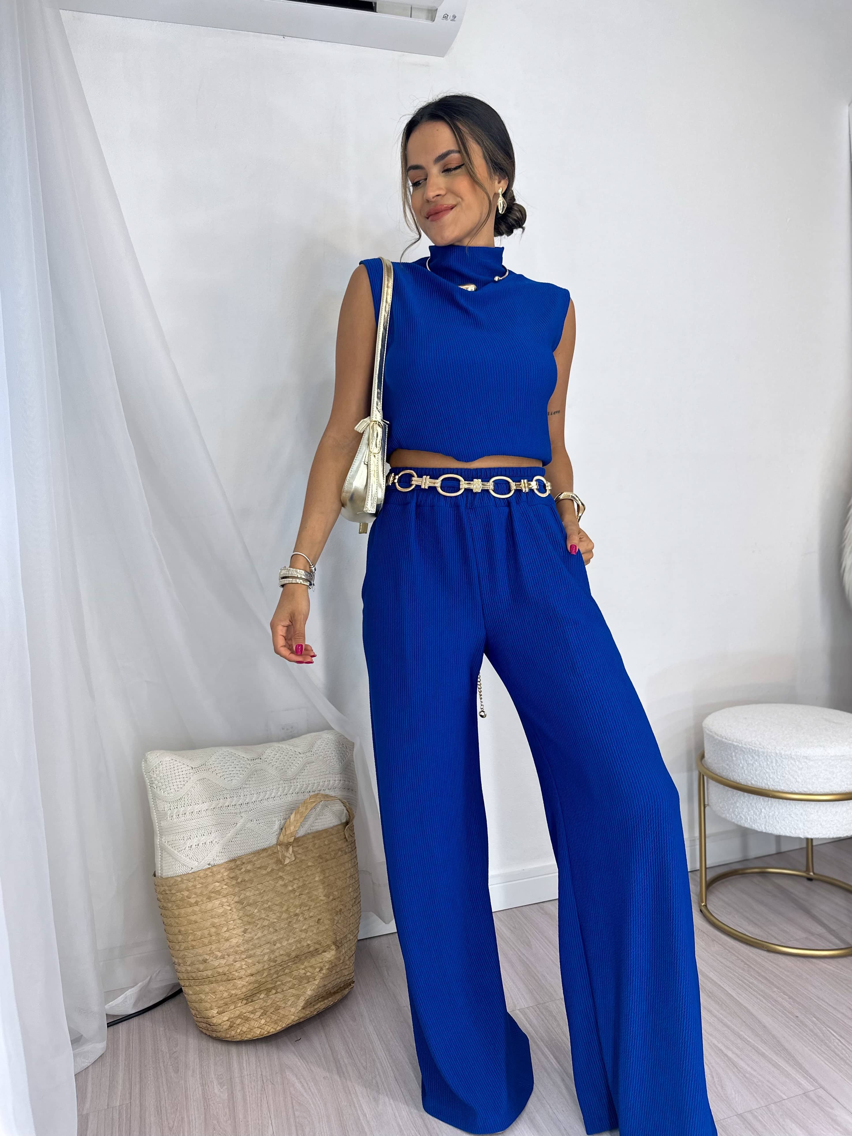 Conjunto Regata Azul Bic Bella