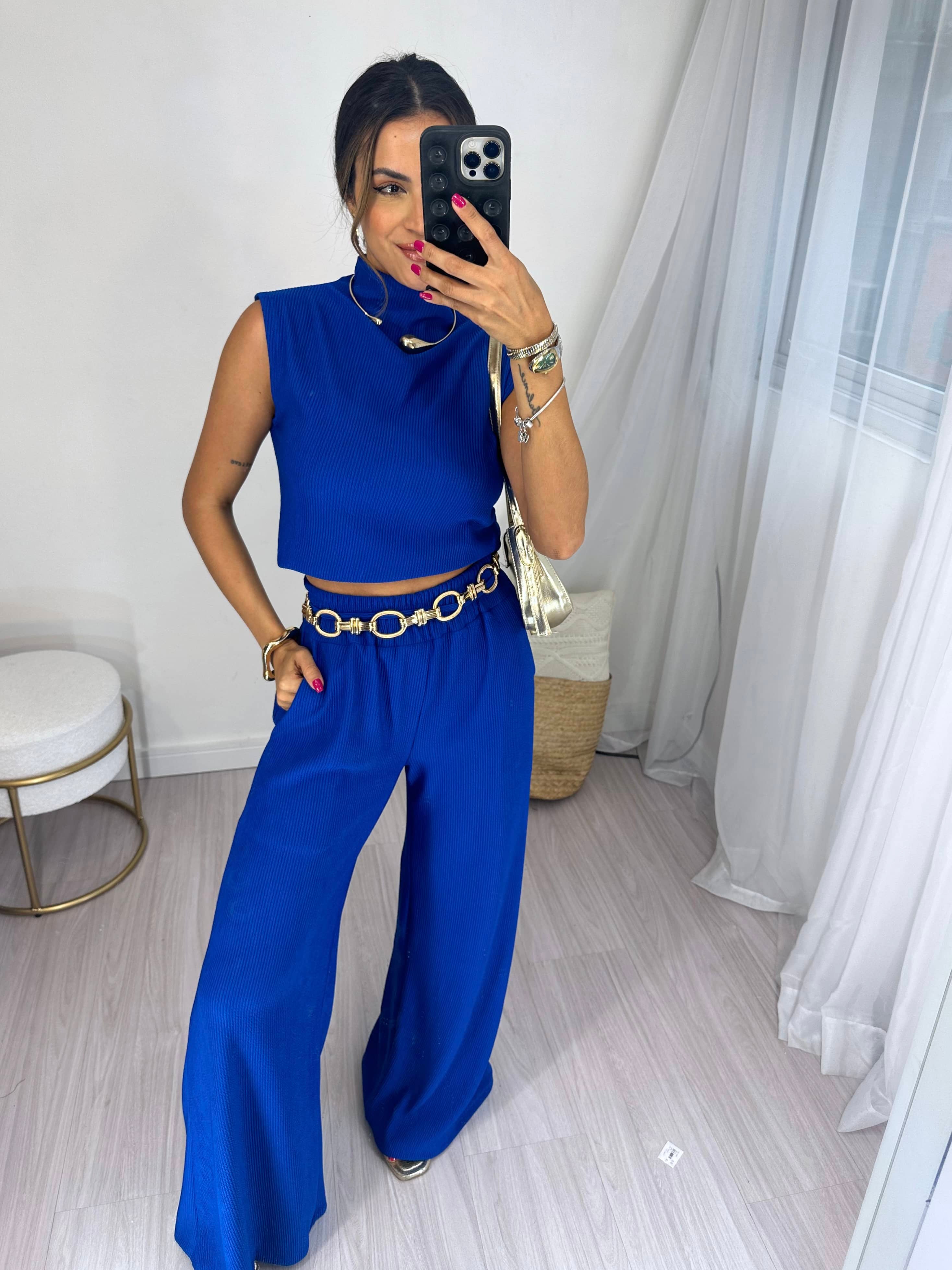 Conjunto Regata Azul Bic Bella