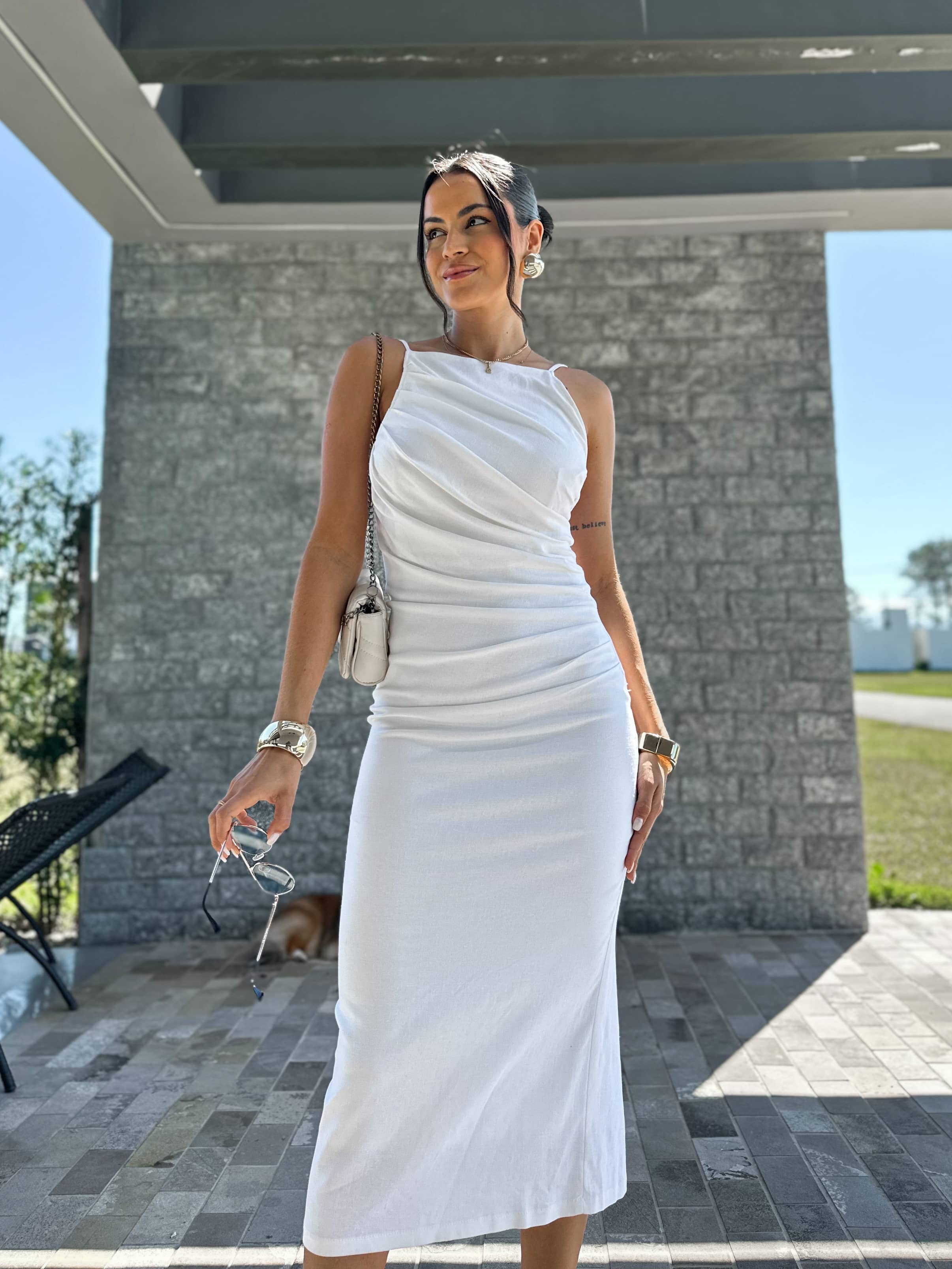 Vestido Off Midi Liana