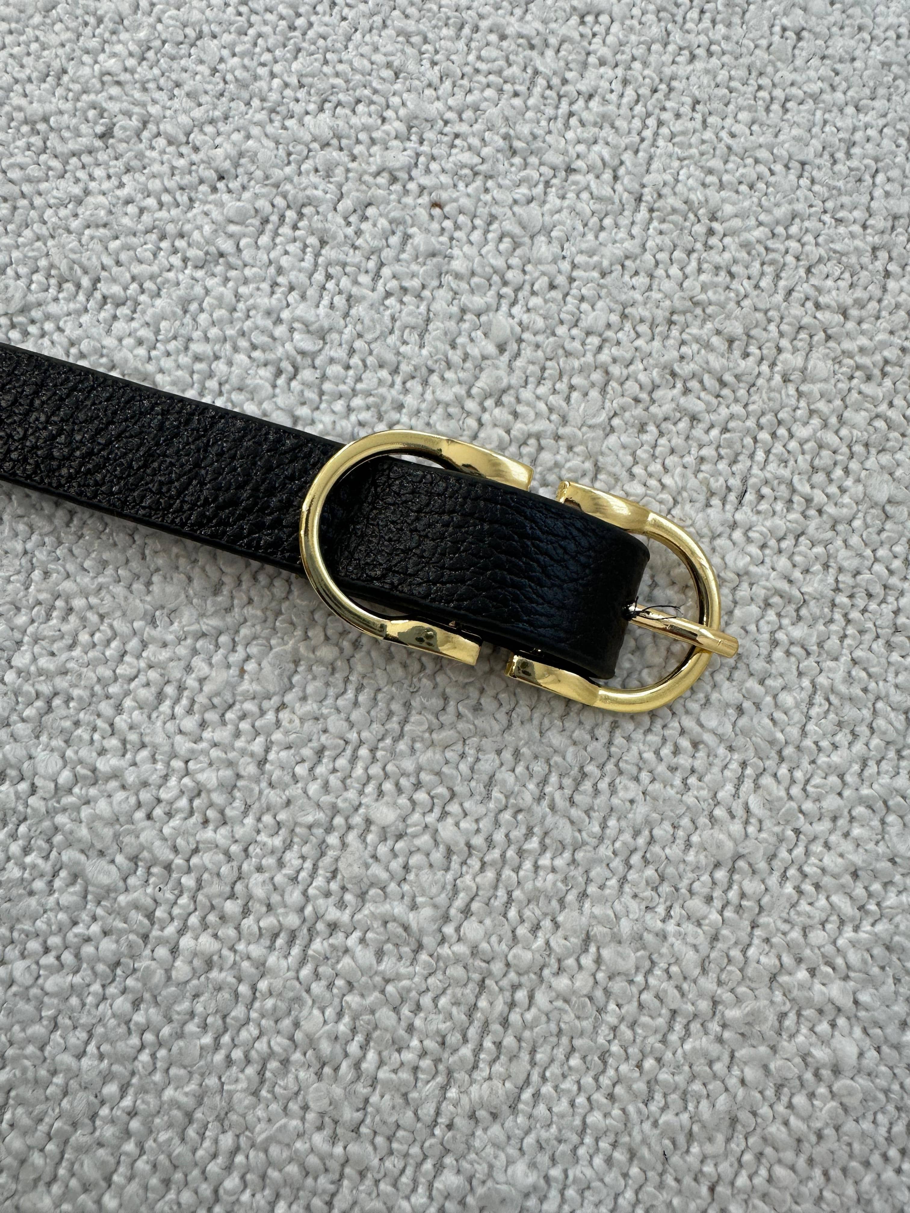 Cinto em Couro Preto Mity