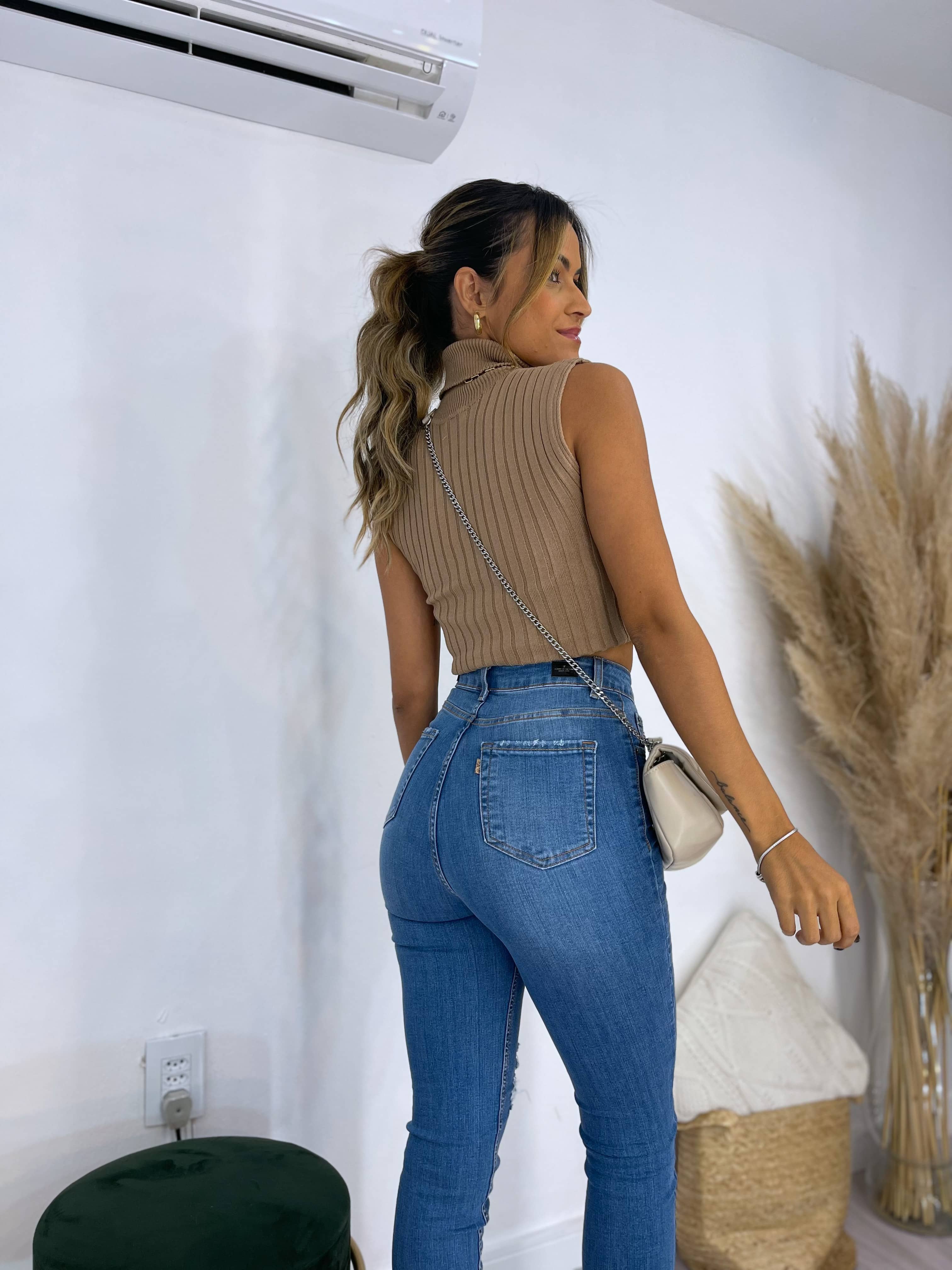 Calça Skinny Hot Palm