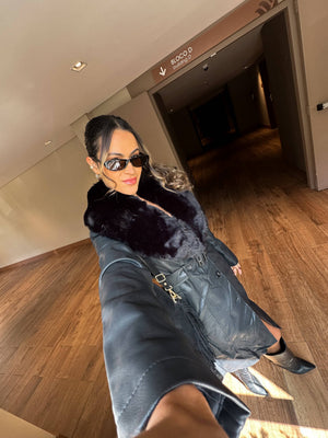 Trench Coat Preto Canadá