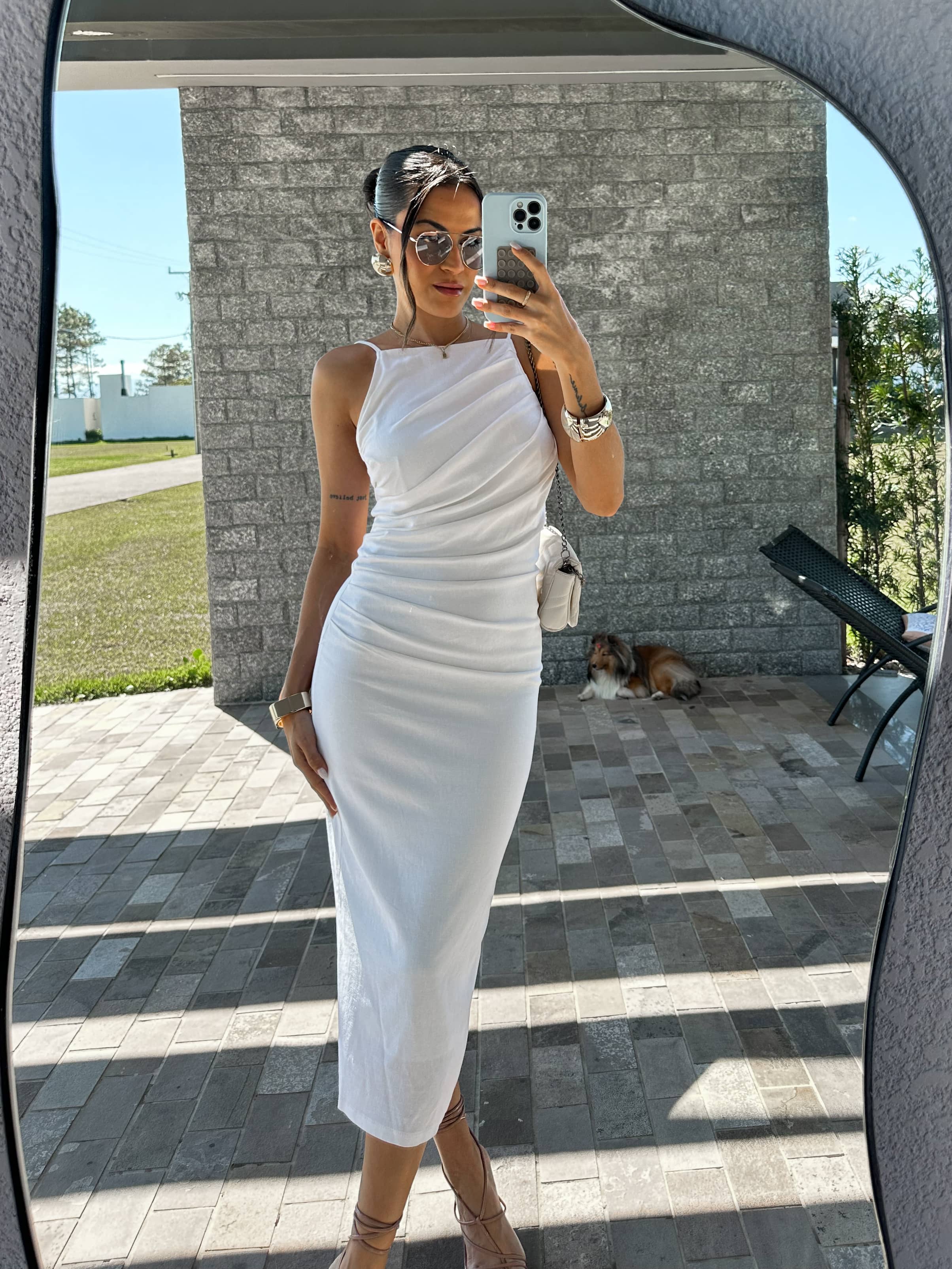 Vestido Off Midi Liana