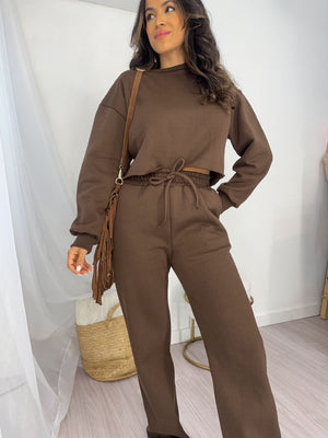 Conjunto Moletom Marrom Flord