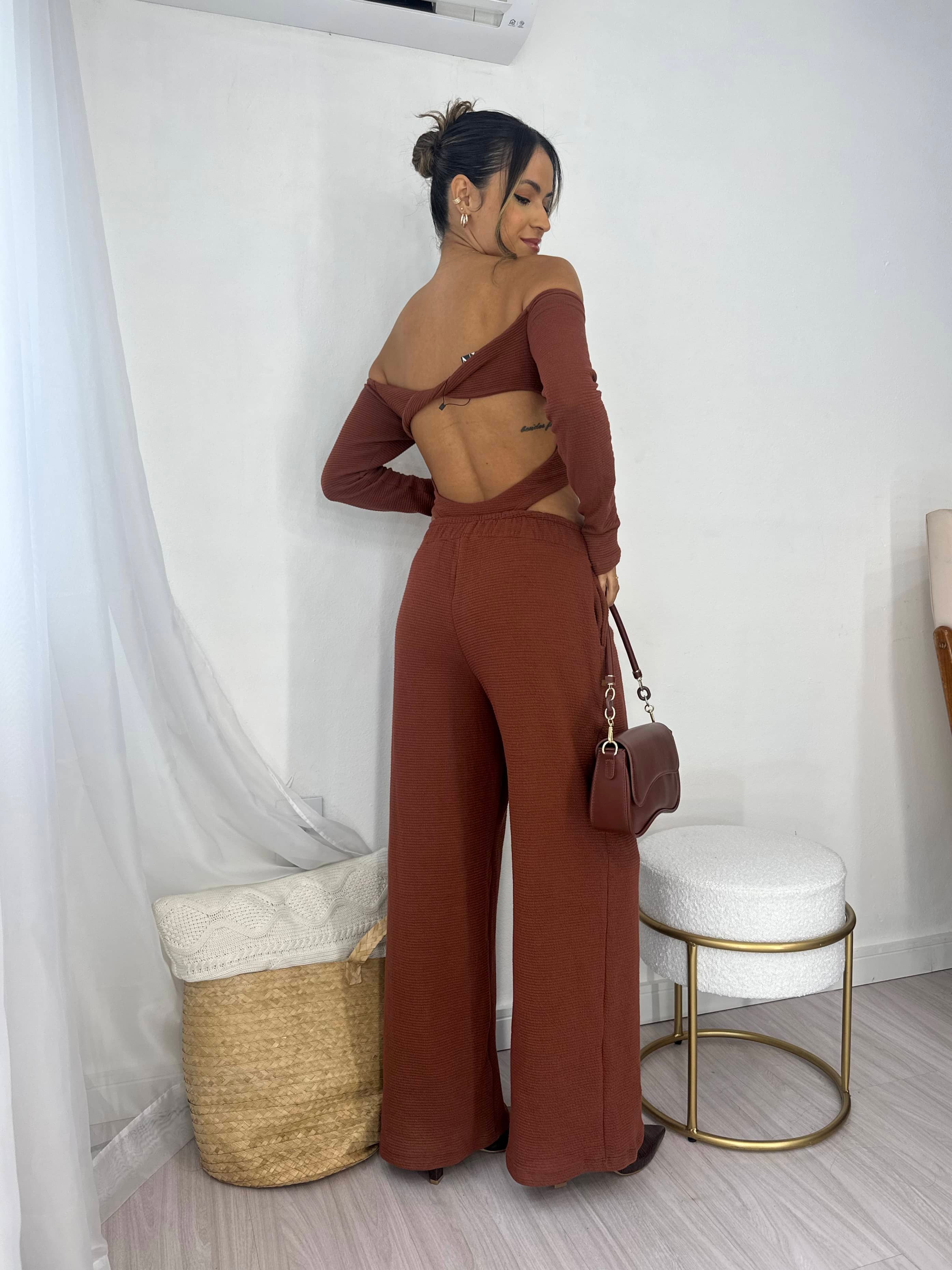 Conjunto Marrom Ester