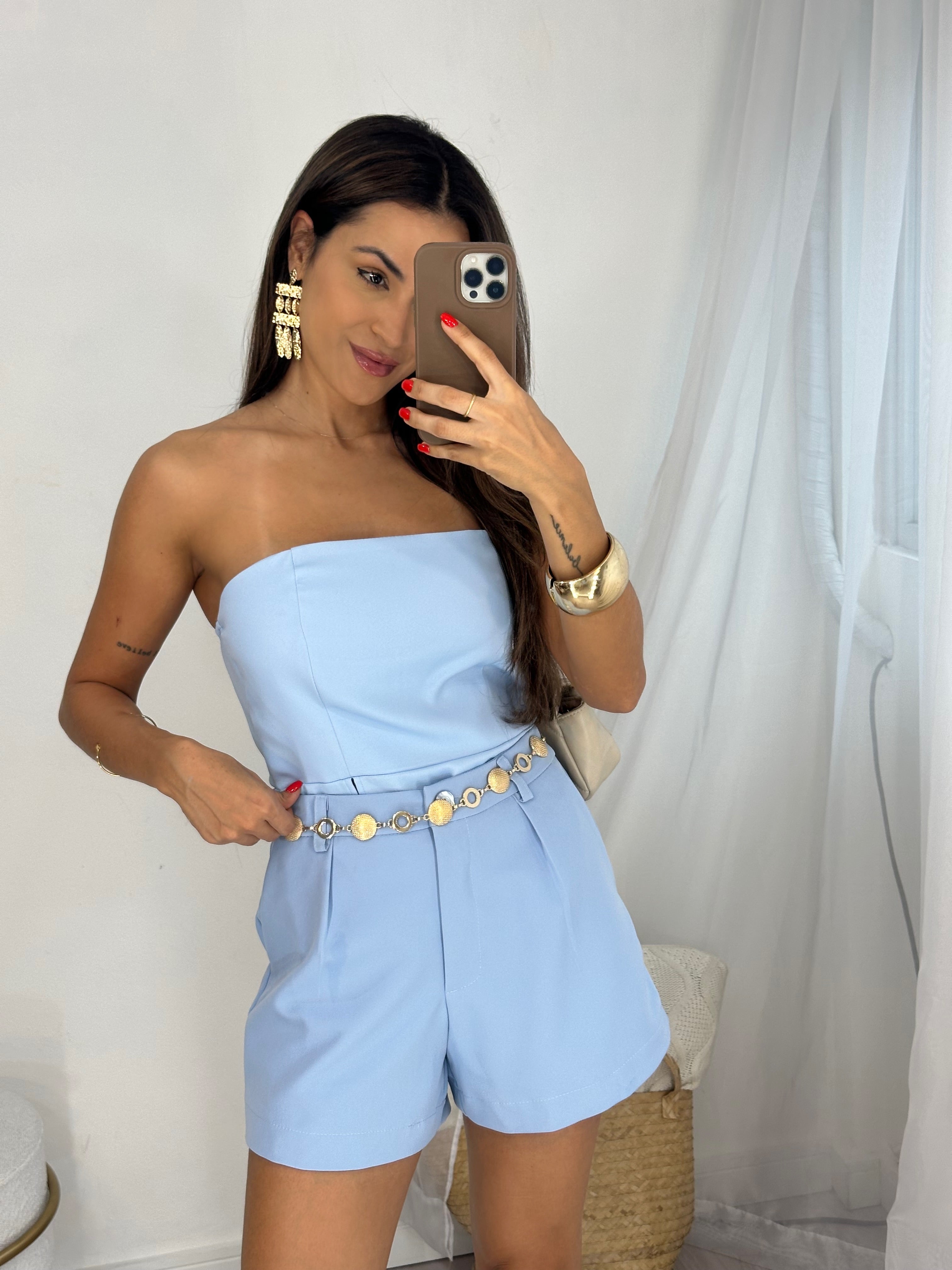 Short Alfaiataria Azul Nick