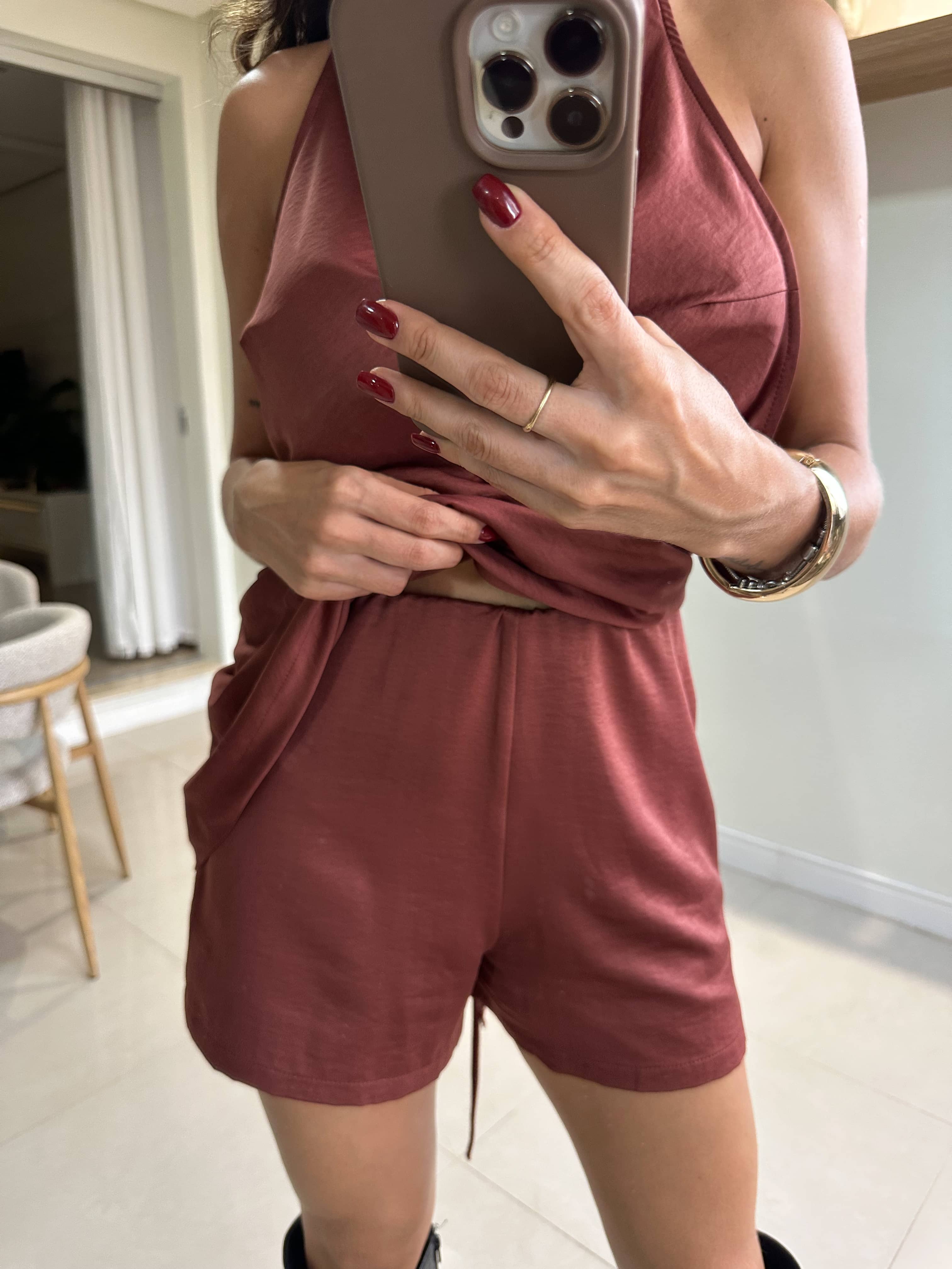 Conjunto Marrom Tamy