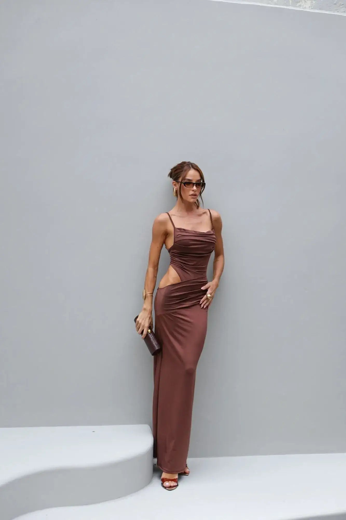 Vestido Marrom Ilana