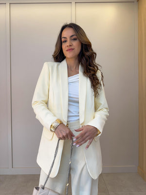Blazer Alongado Amarelo Lia