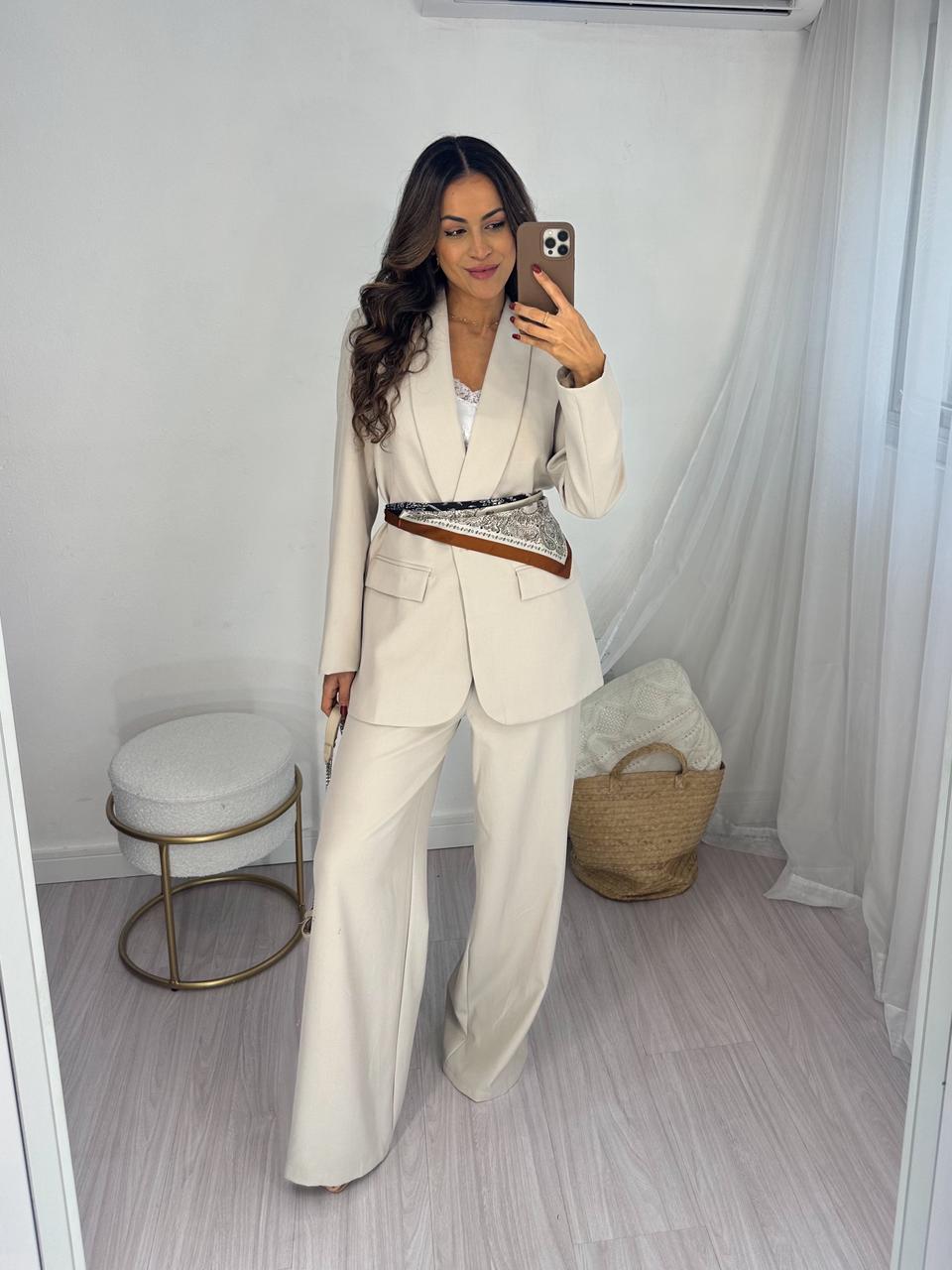 Conjunto Alfaiataria Areia Paula
