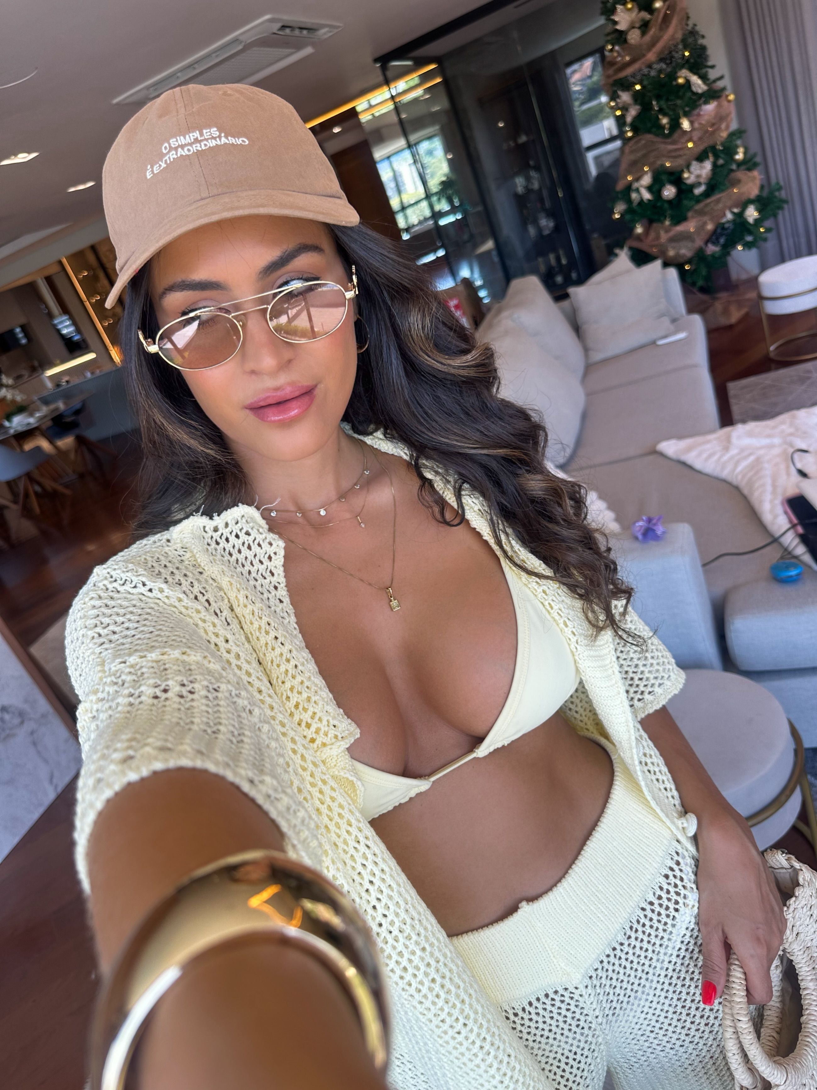 Conjunto em Crochê Amarelo Rafa