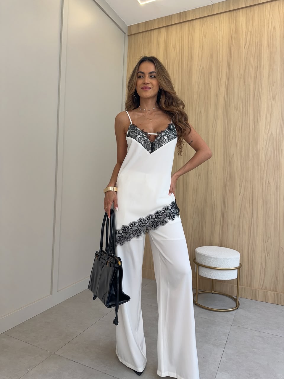 Conjunto Acetinado Off Loren