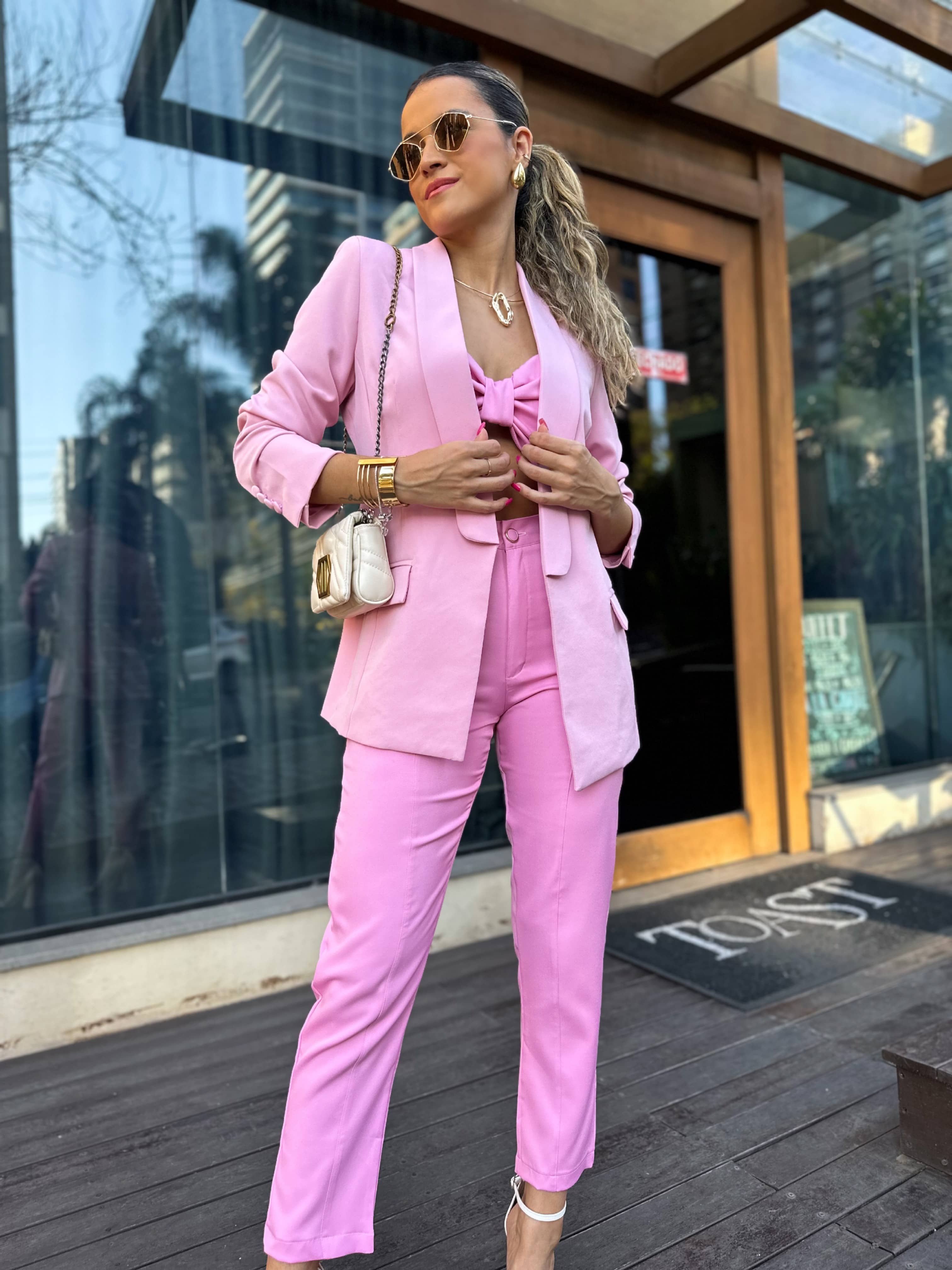 Blazer Debora Rosa