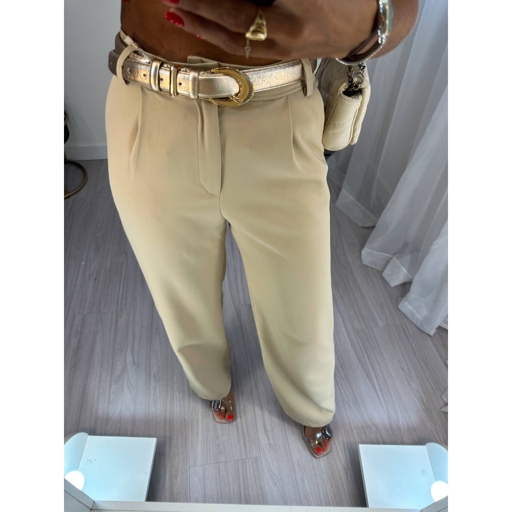 Calça Wide Leg Verona Nude