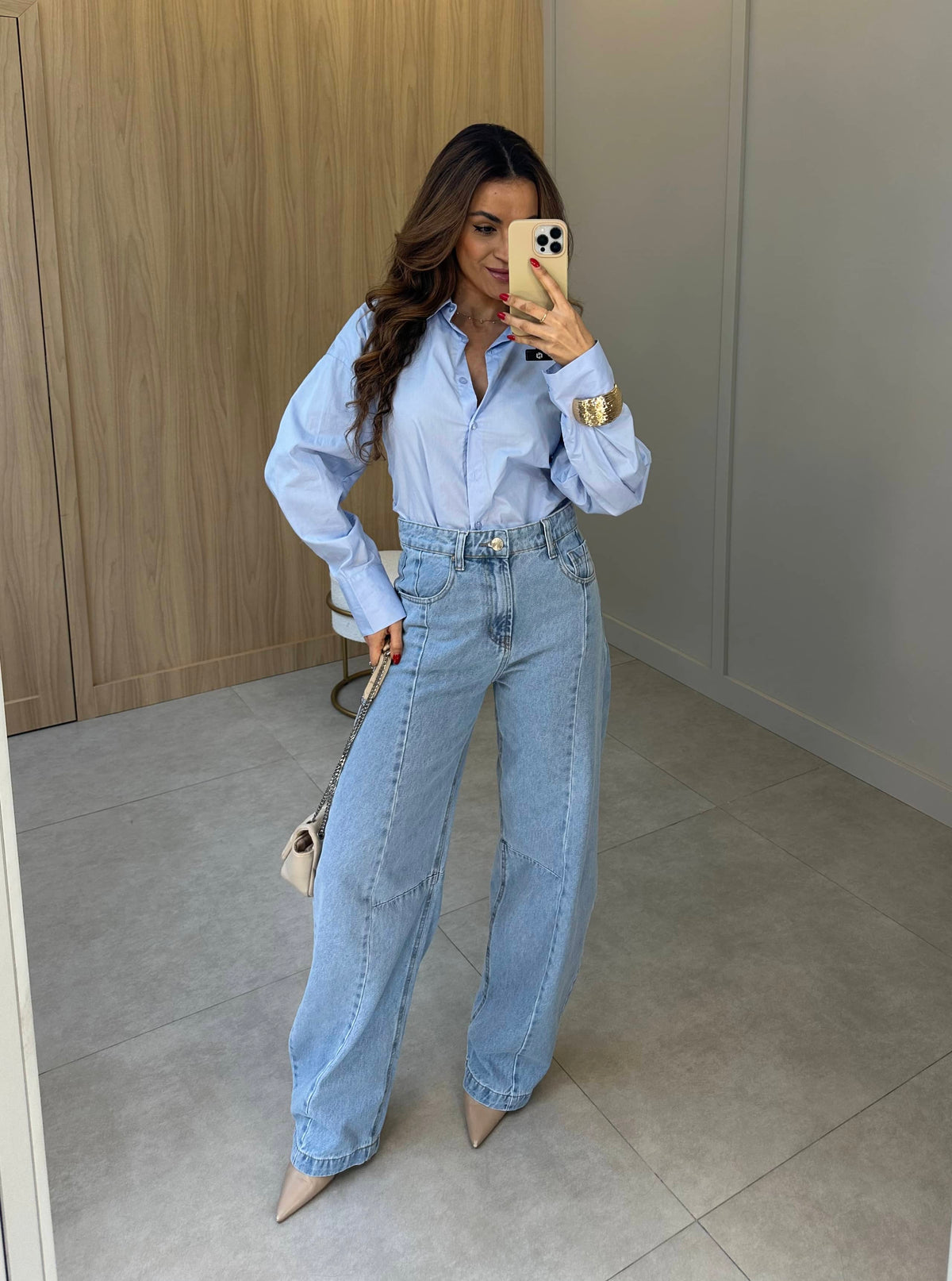 Camisa Azul Cris