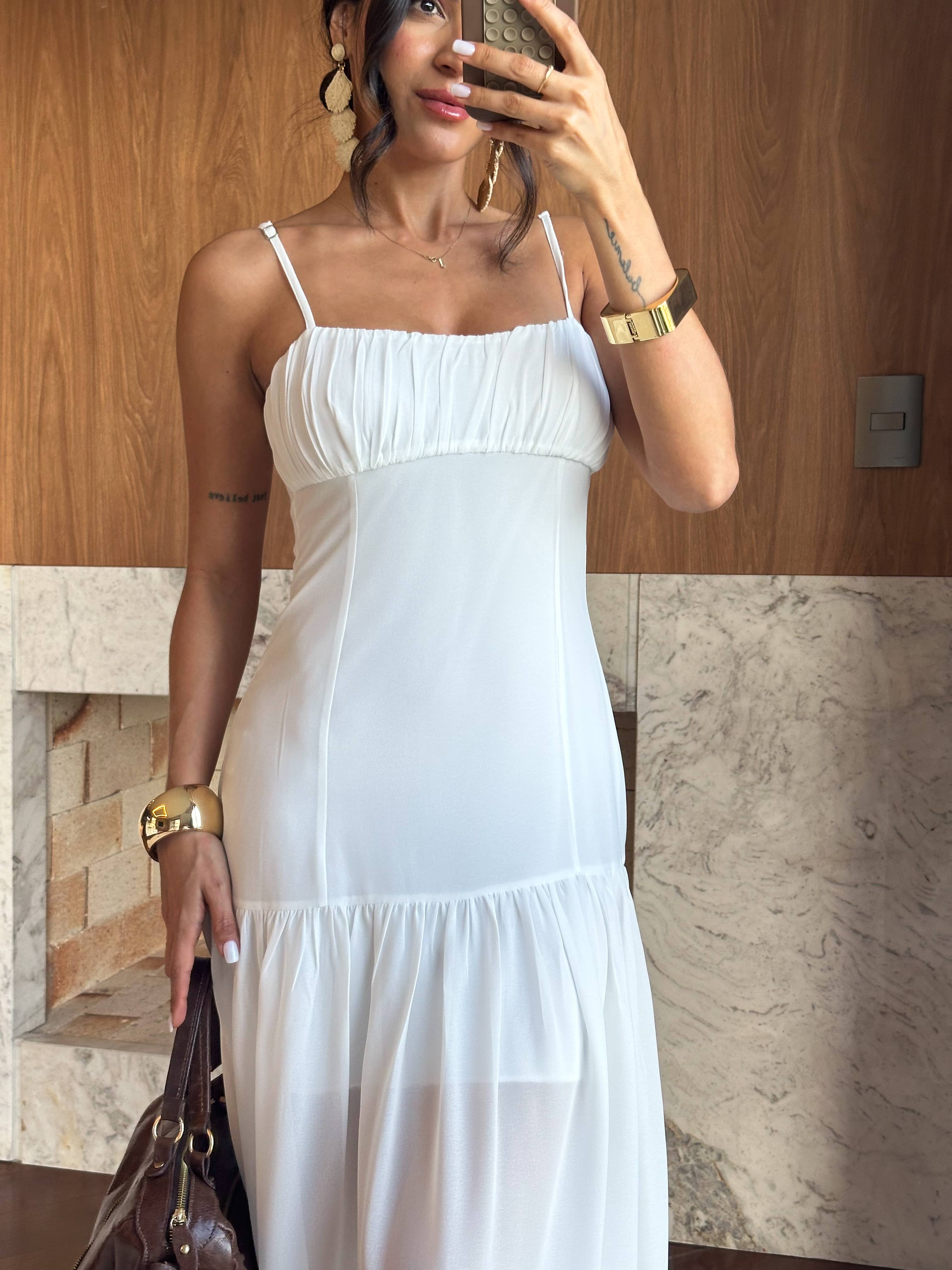 Vestido Alongado Off Betina