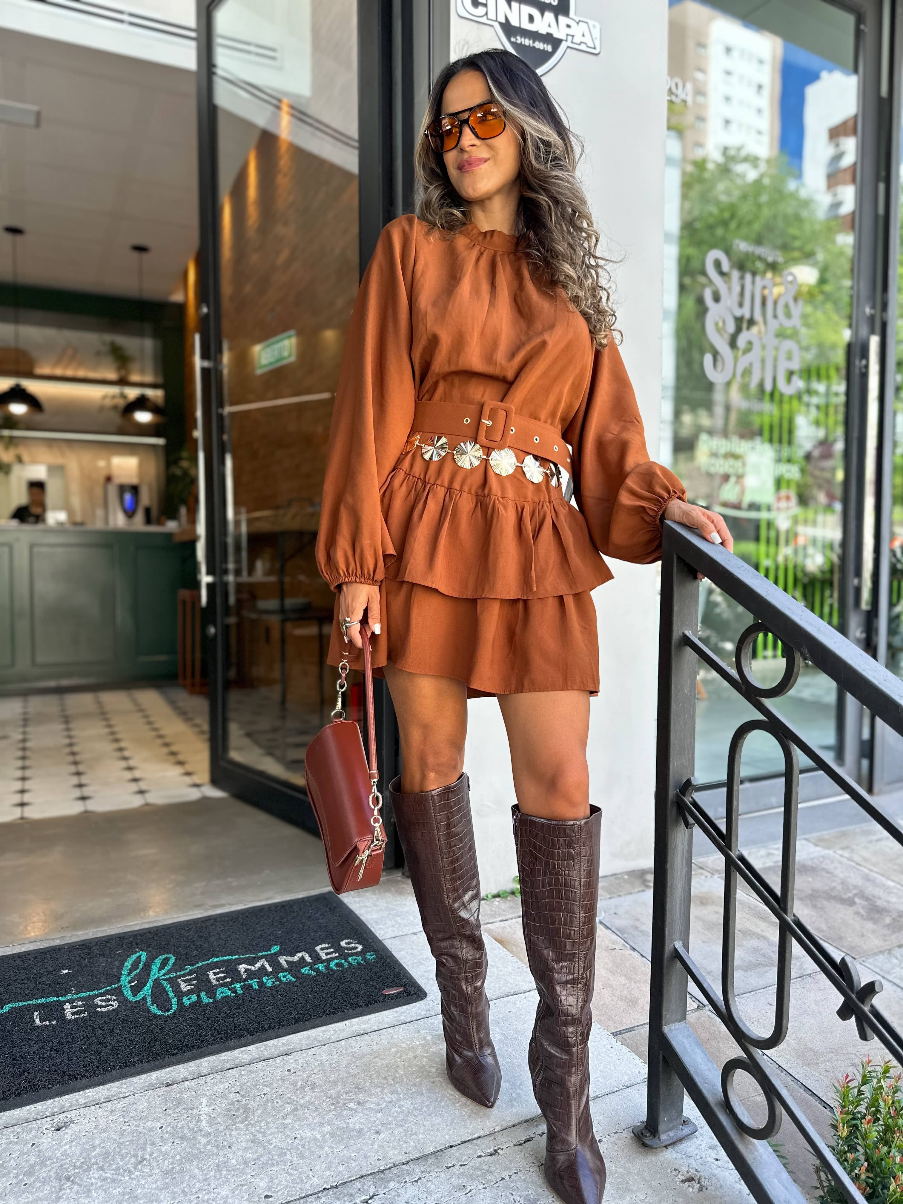 Vestido Marrom Eloá