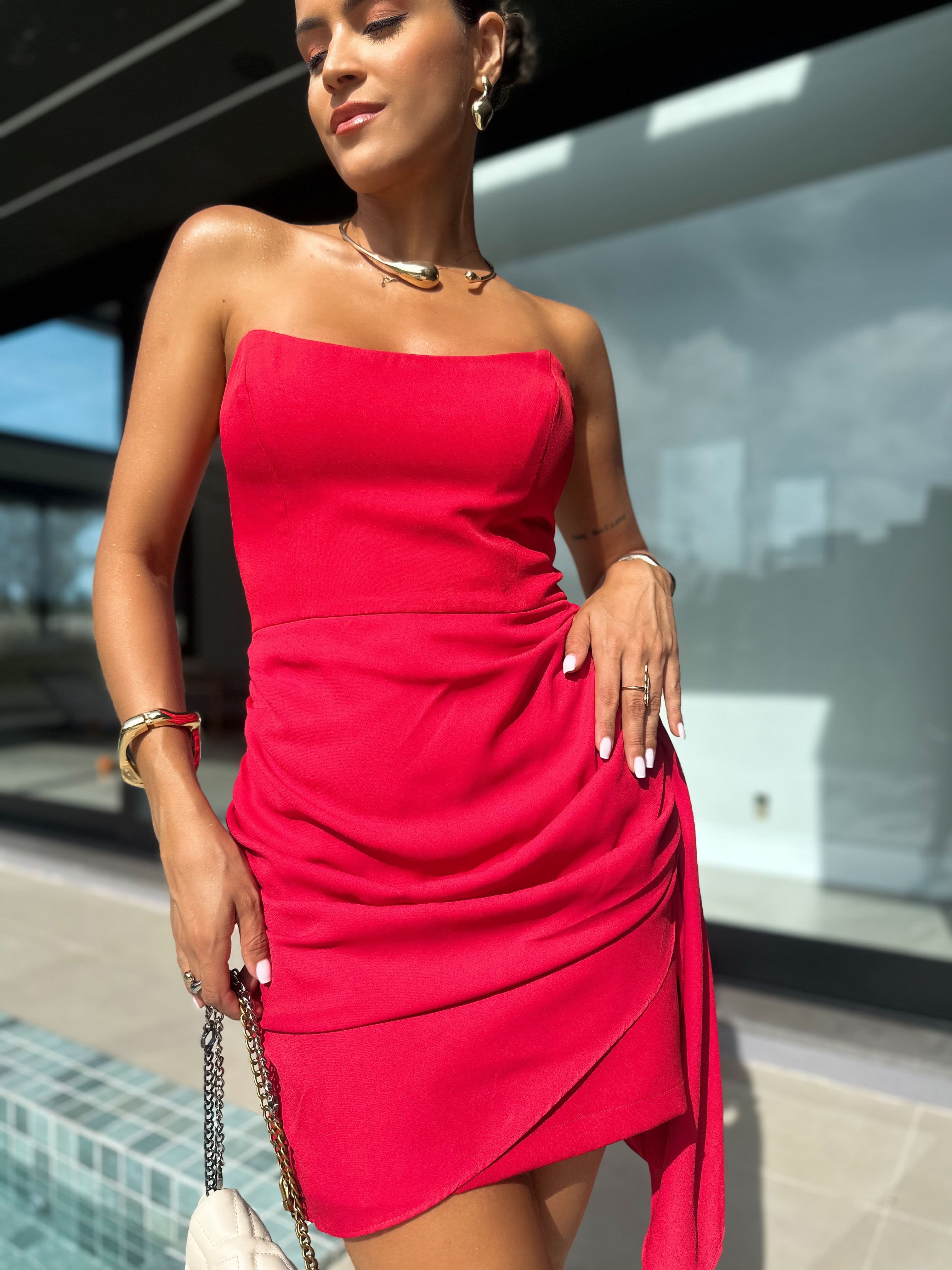 Vestido Vermelho Elsa