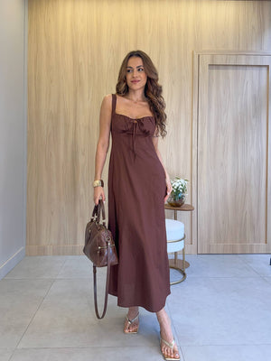 Vestido Marrom Tity