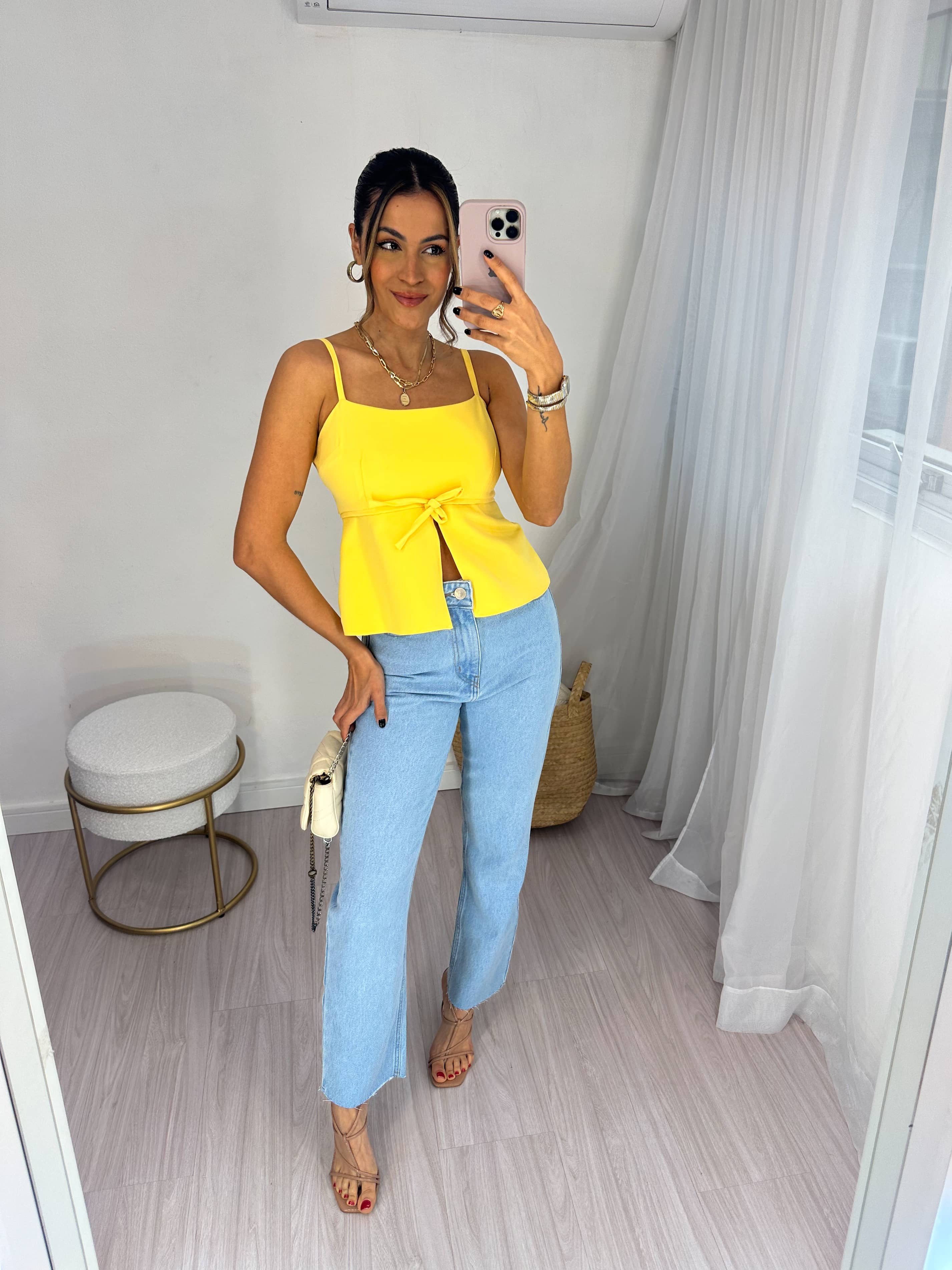 Bata Alfaiataria Amarelo Manteiga Jade