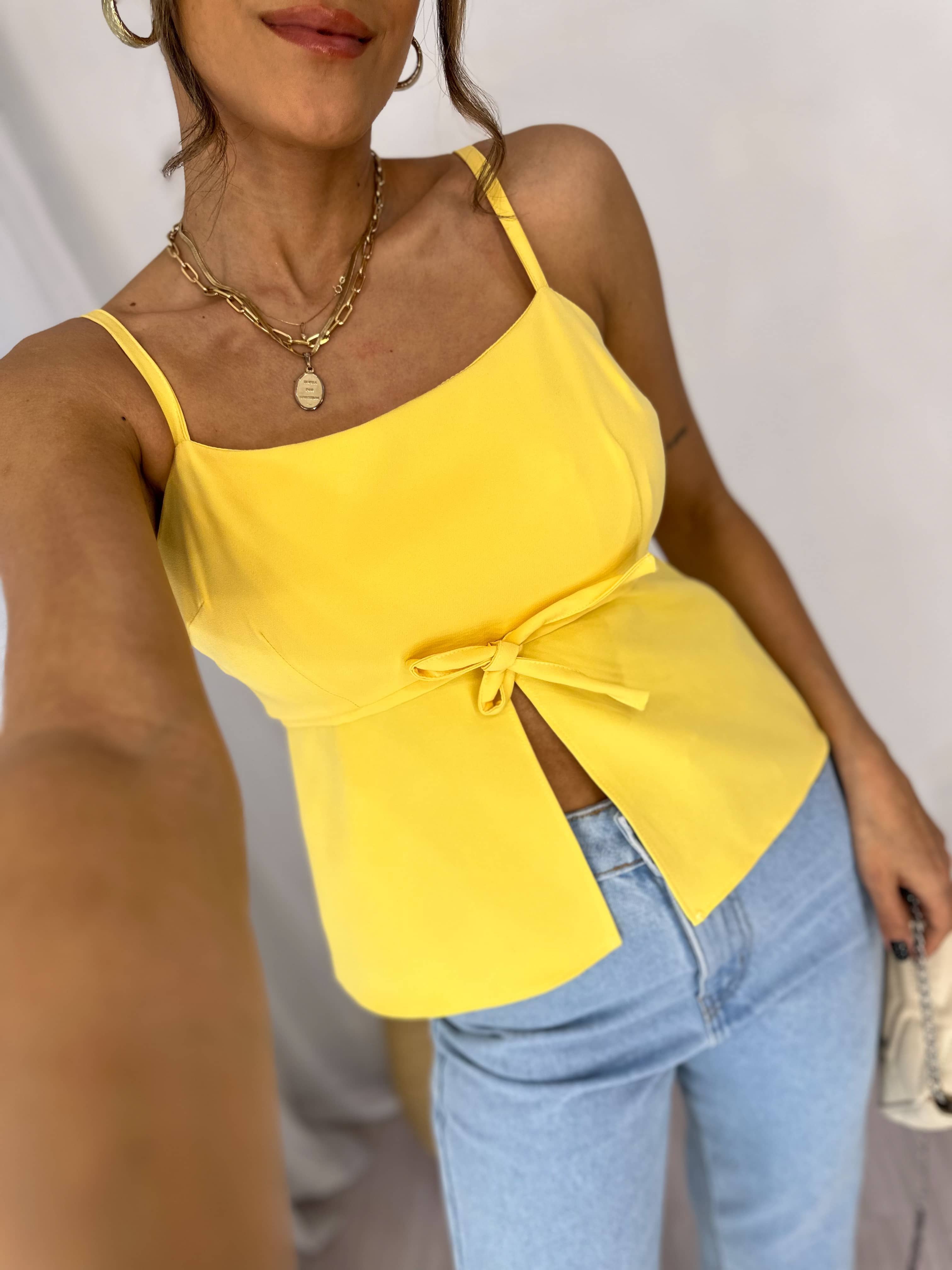 Bata Alfaiataria Amarelo Manteiga Jade