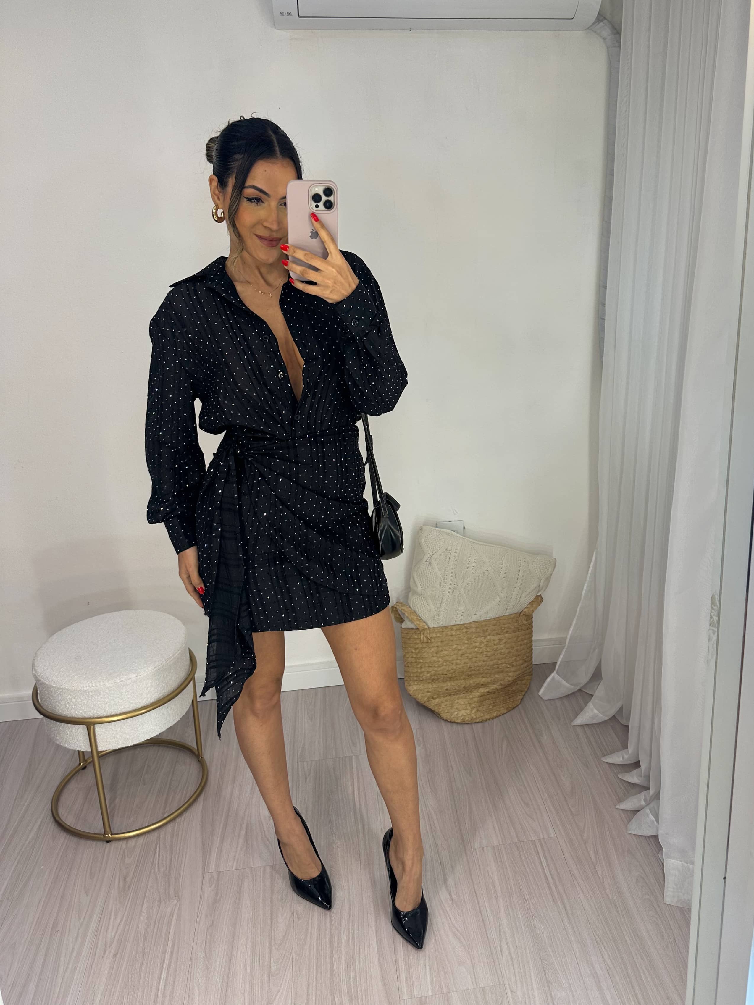 Conjunto Preto Karly Strass