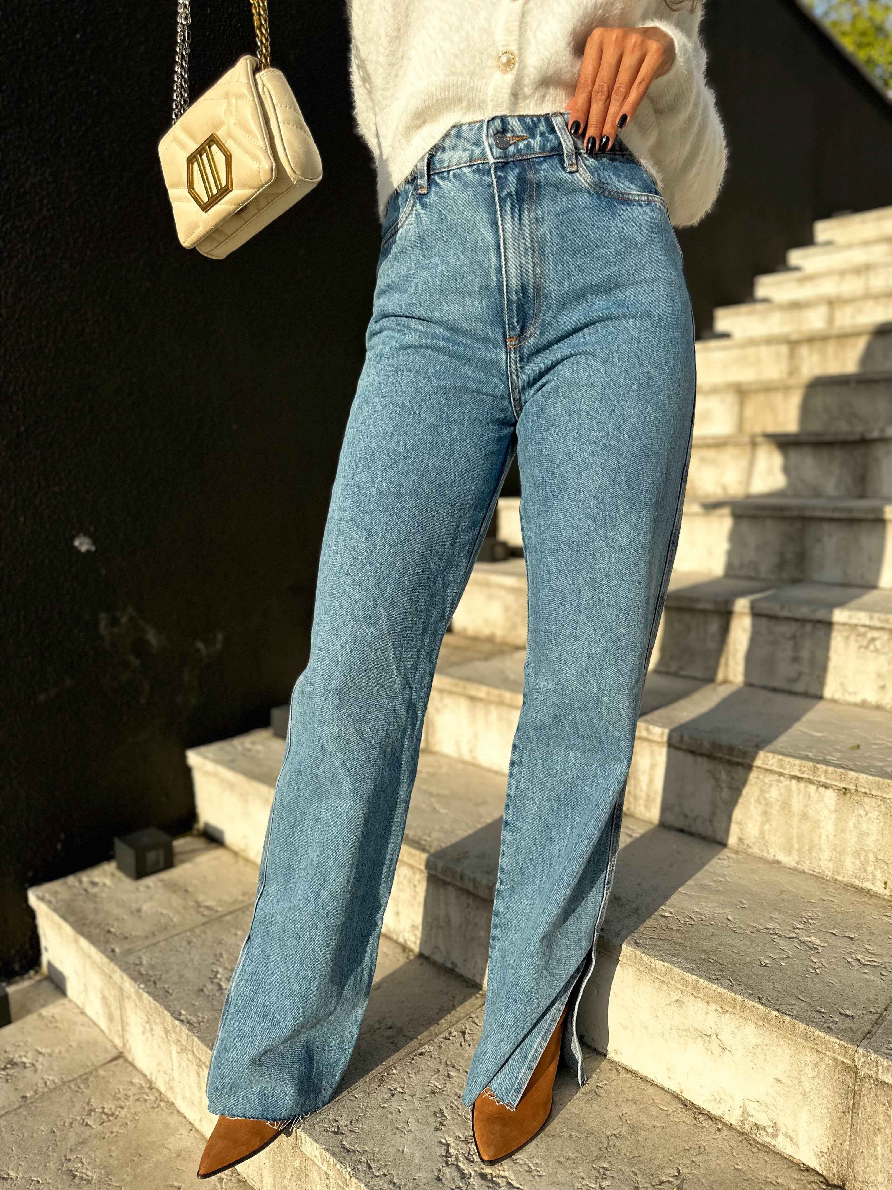 Calça Wide Leg Katia Jeans Média
