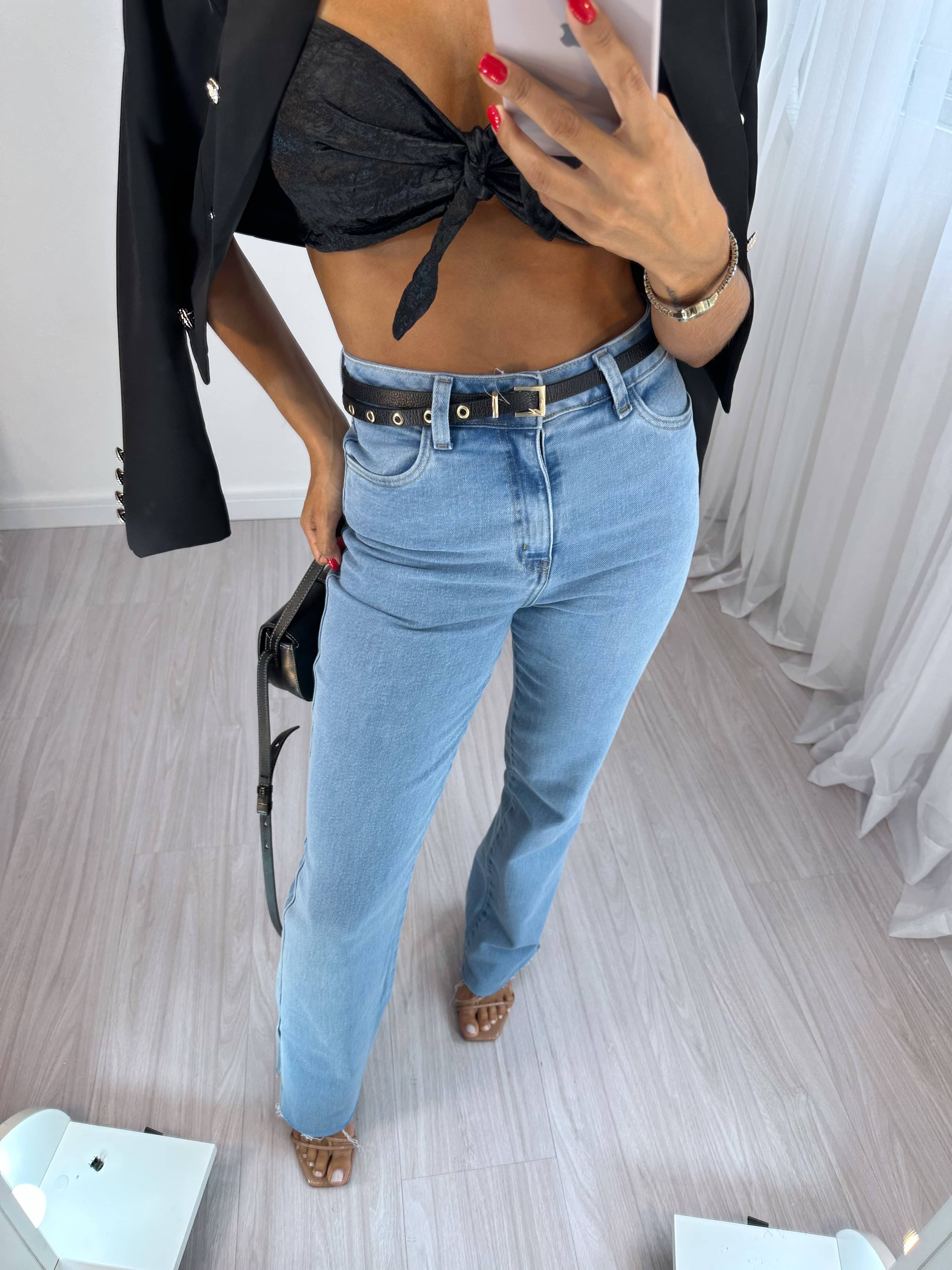 Calça Wide Leg Jeans Kayla