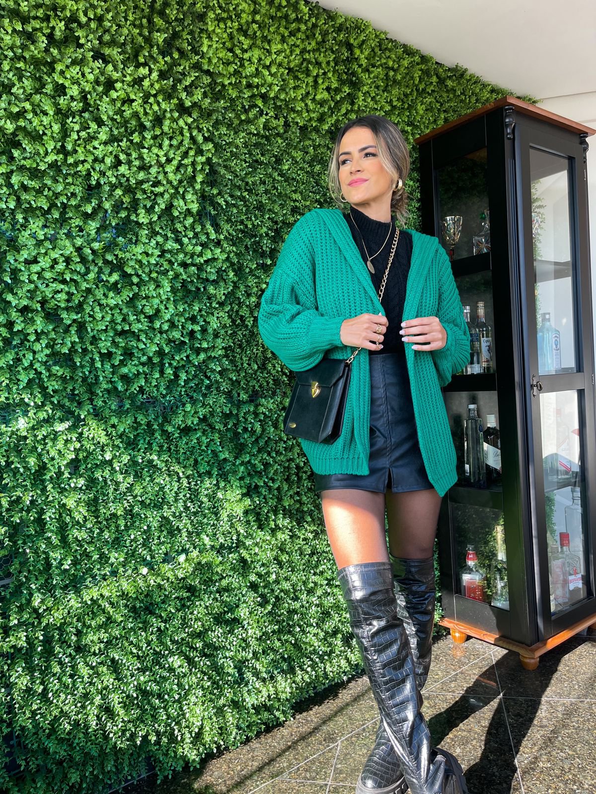 Casaco Tricot Kesha Verde