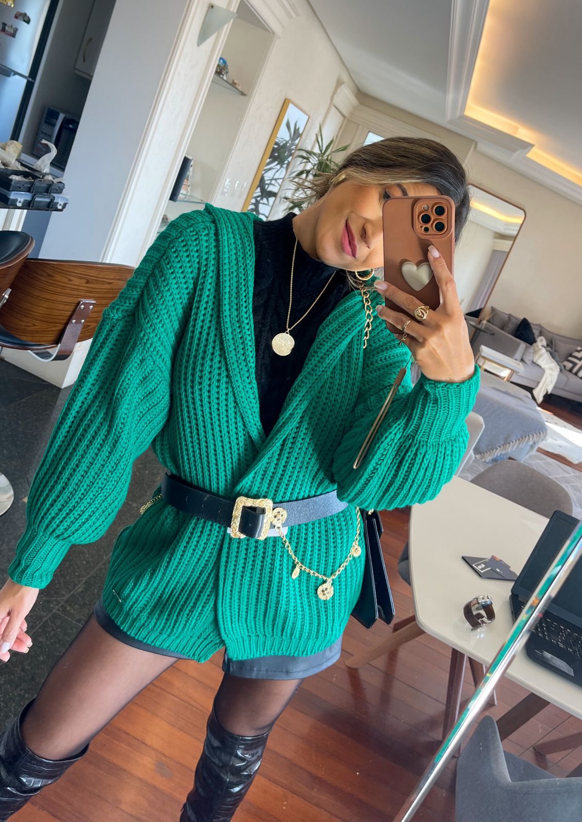 Casaco Tricot Kesha Verde