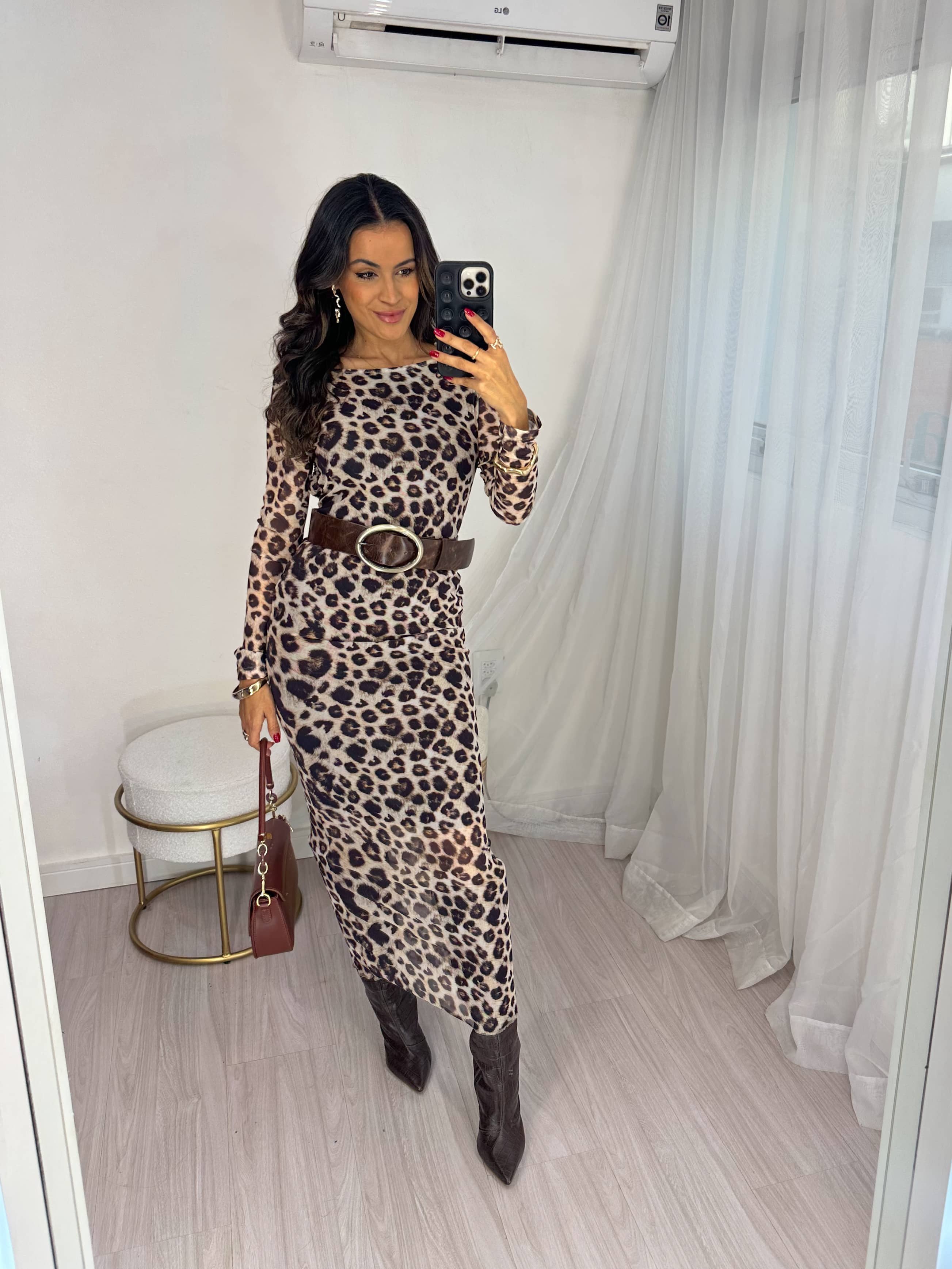 Vestido Midi em Tule Lisie