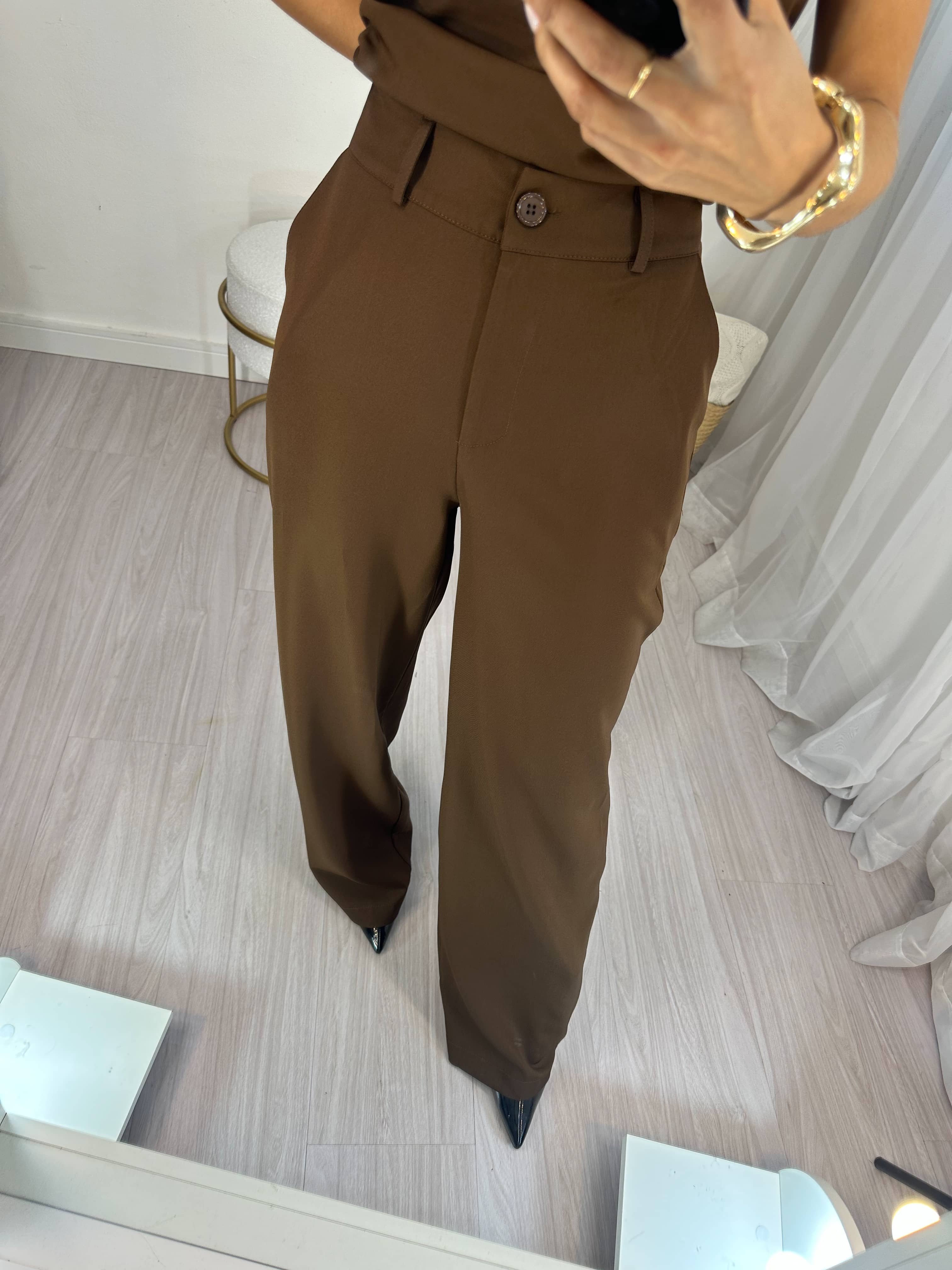 Conjunto Alfaiataria Marrom Luise