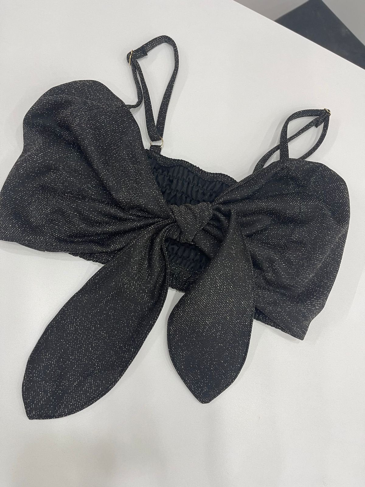 Top Mabel Lurex Preto