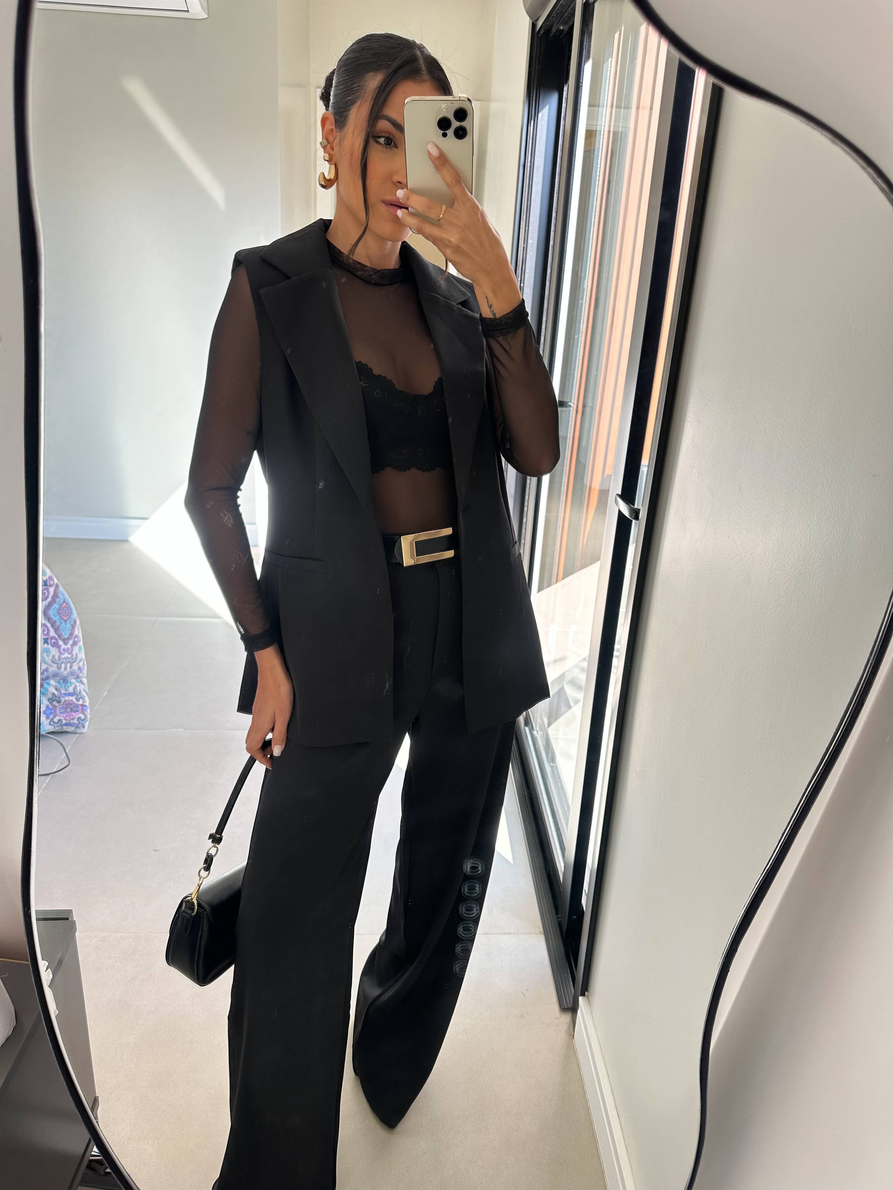 Conjunto Alfaiataria Preto Lyna