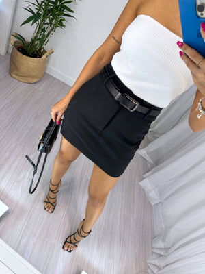 Saia Alfaiataria Preta Lyssa