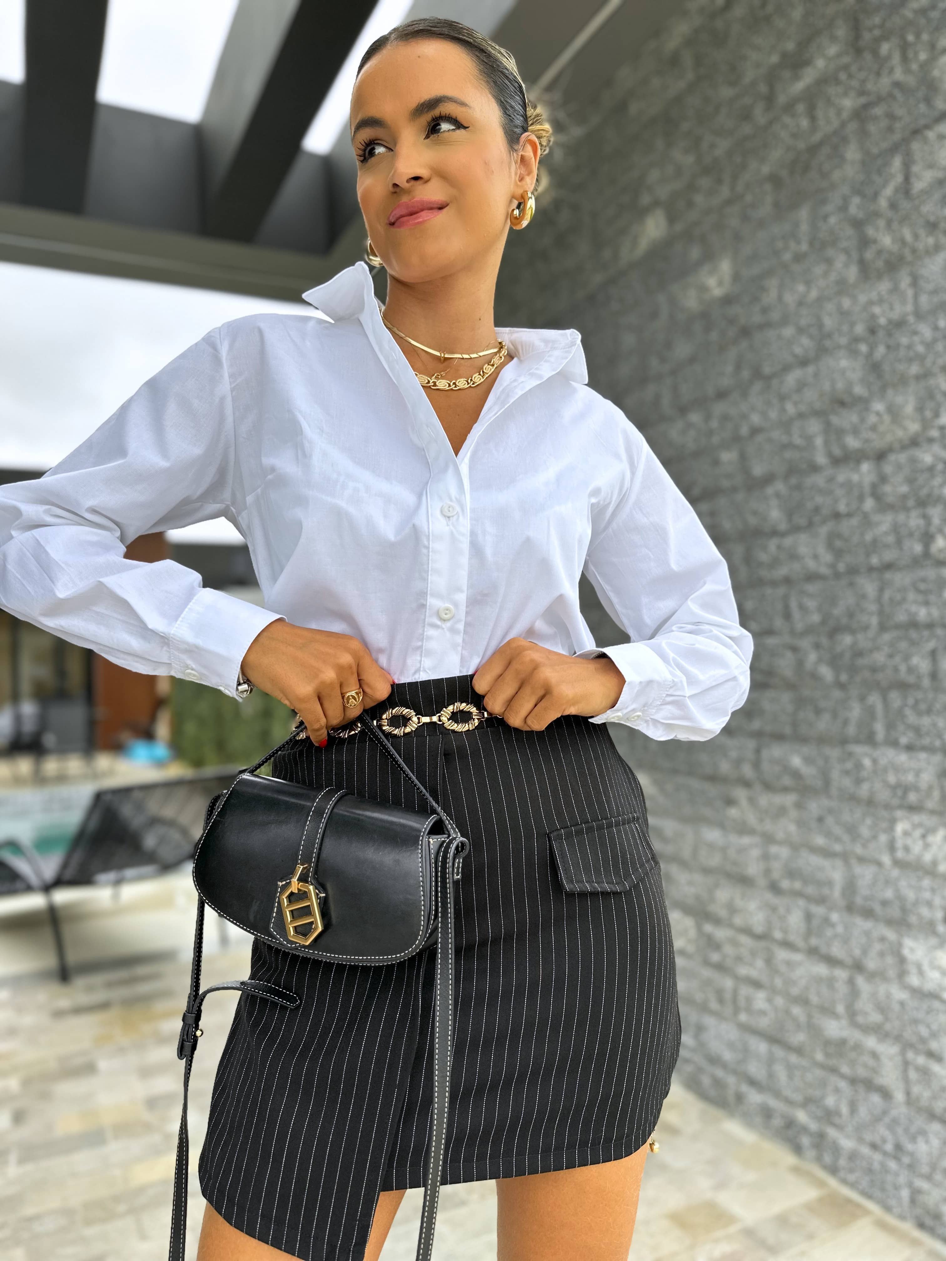 Saia Risca Mila Preta