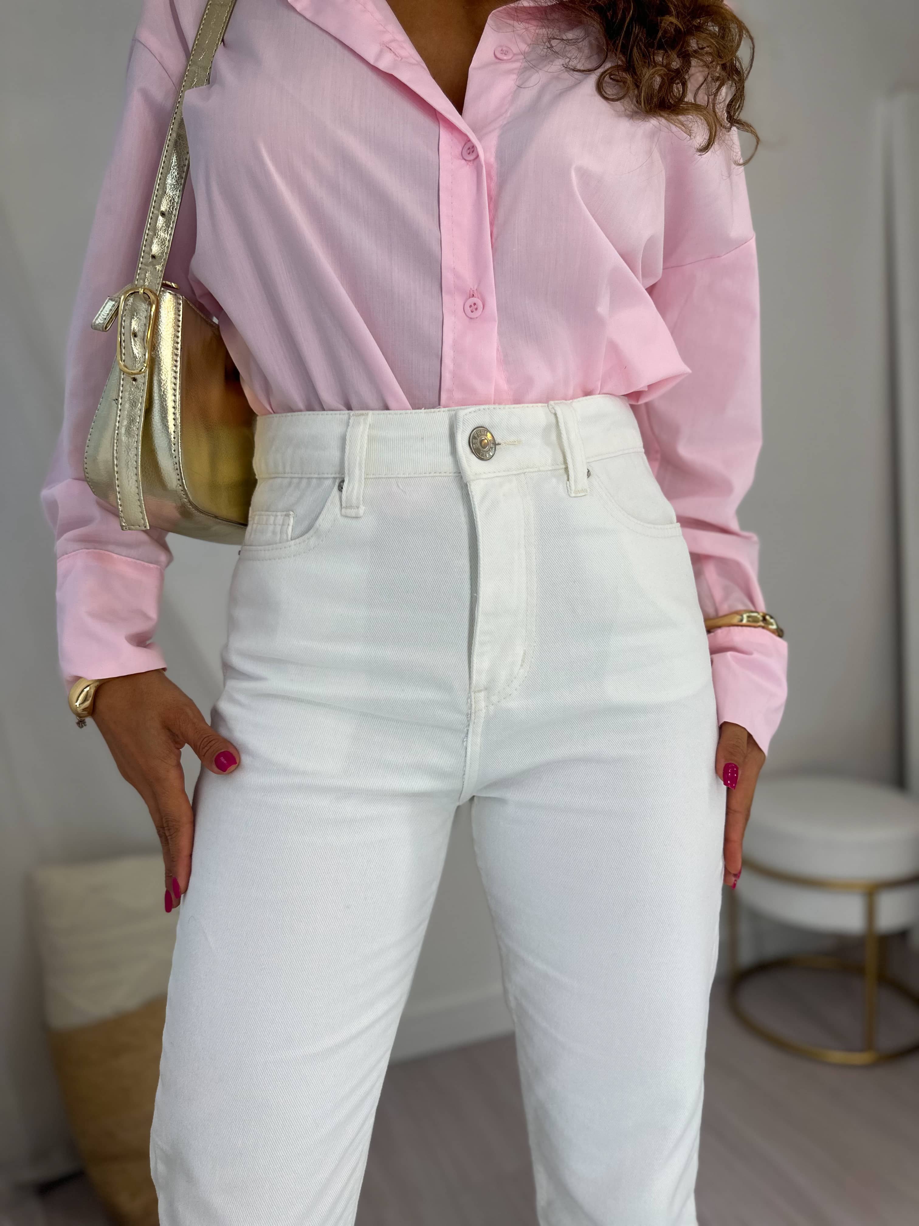 Calça Reta Jeans Mily Off