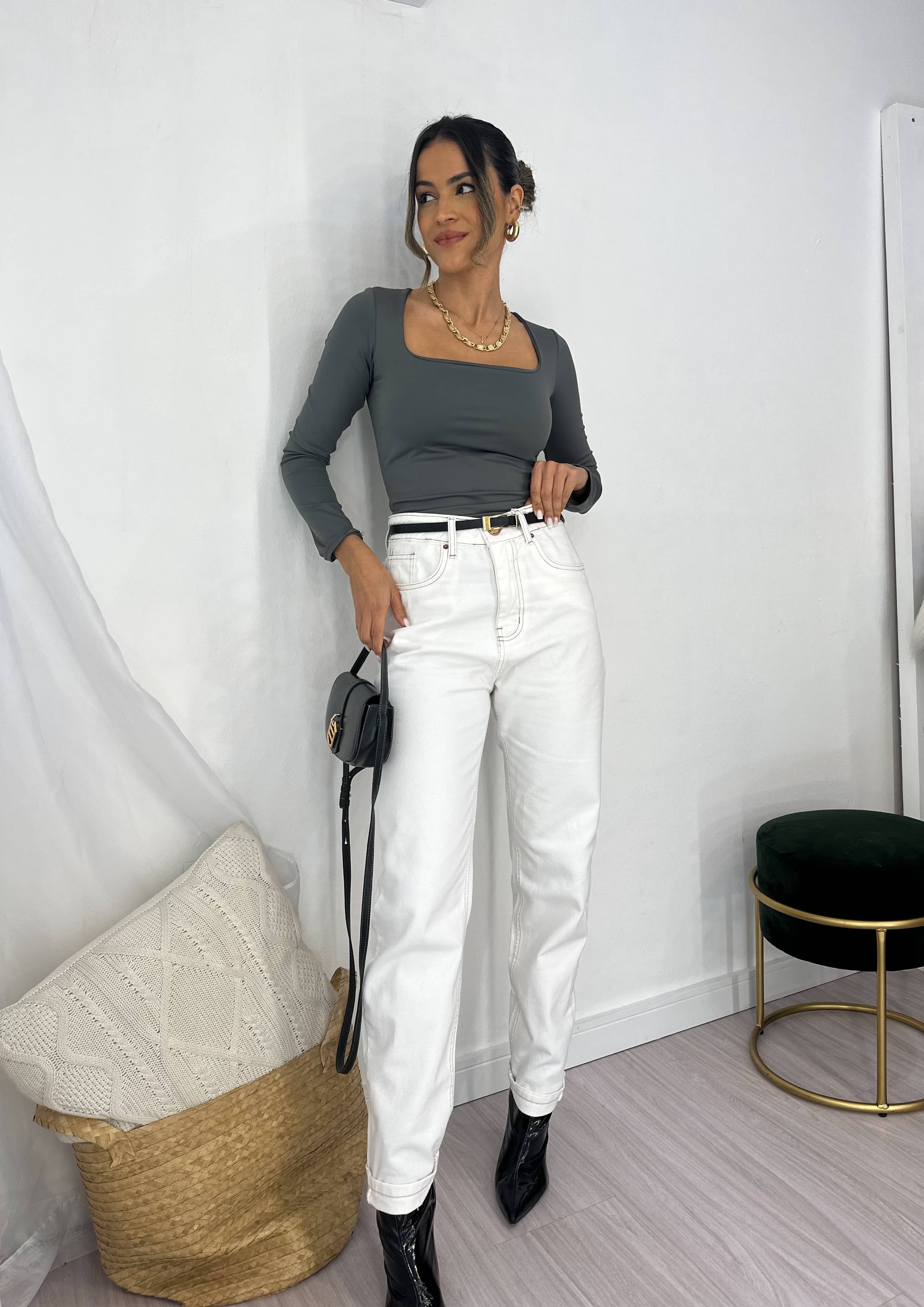 Calça Mom Angela