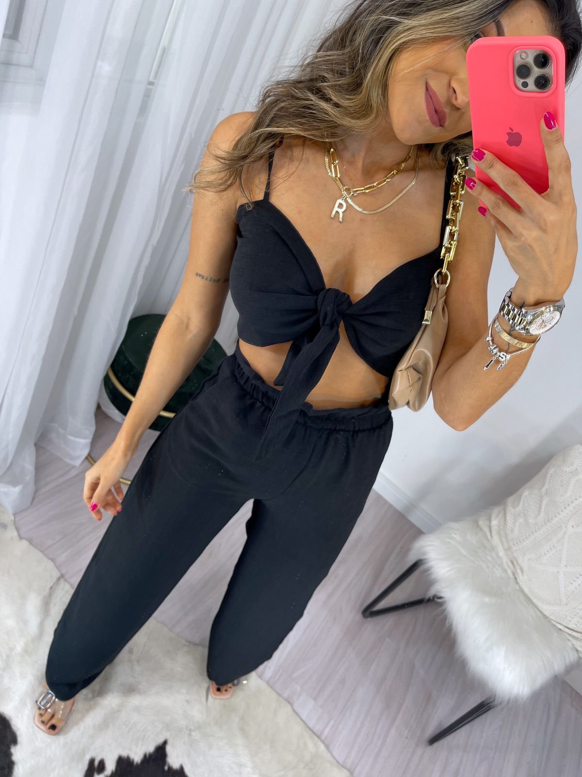 Conjunto Paloma Preto