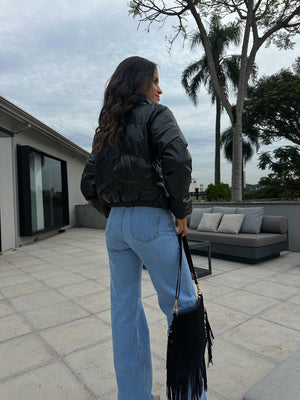 Jaqueta Puffer Preta Rony