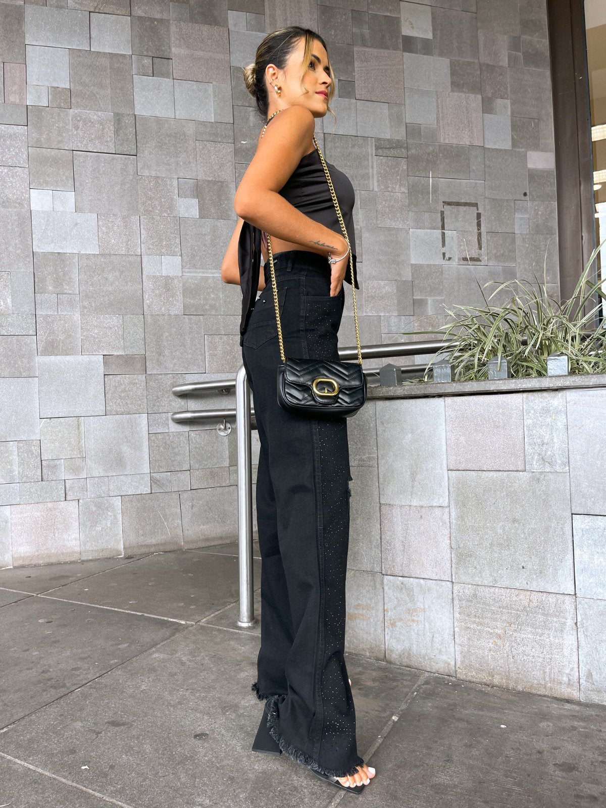 Calça Wide Leg Dulce Preta