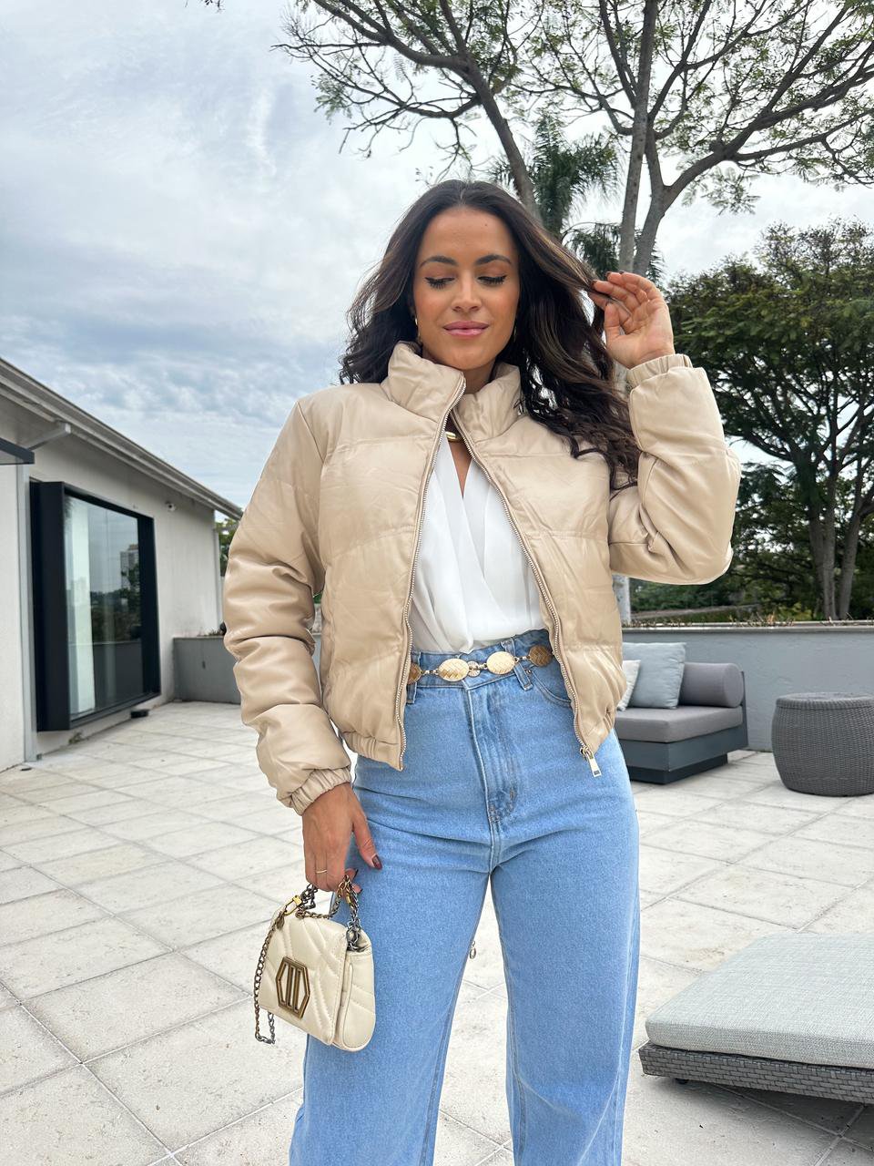 Jaqueta Puffer Nude Rony