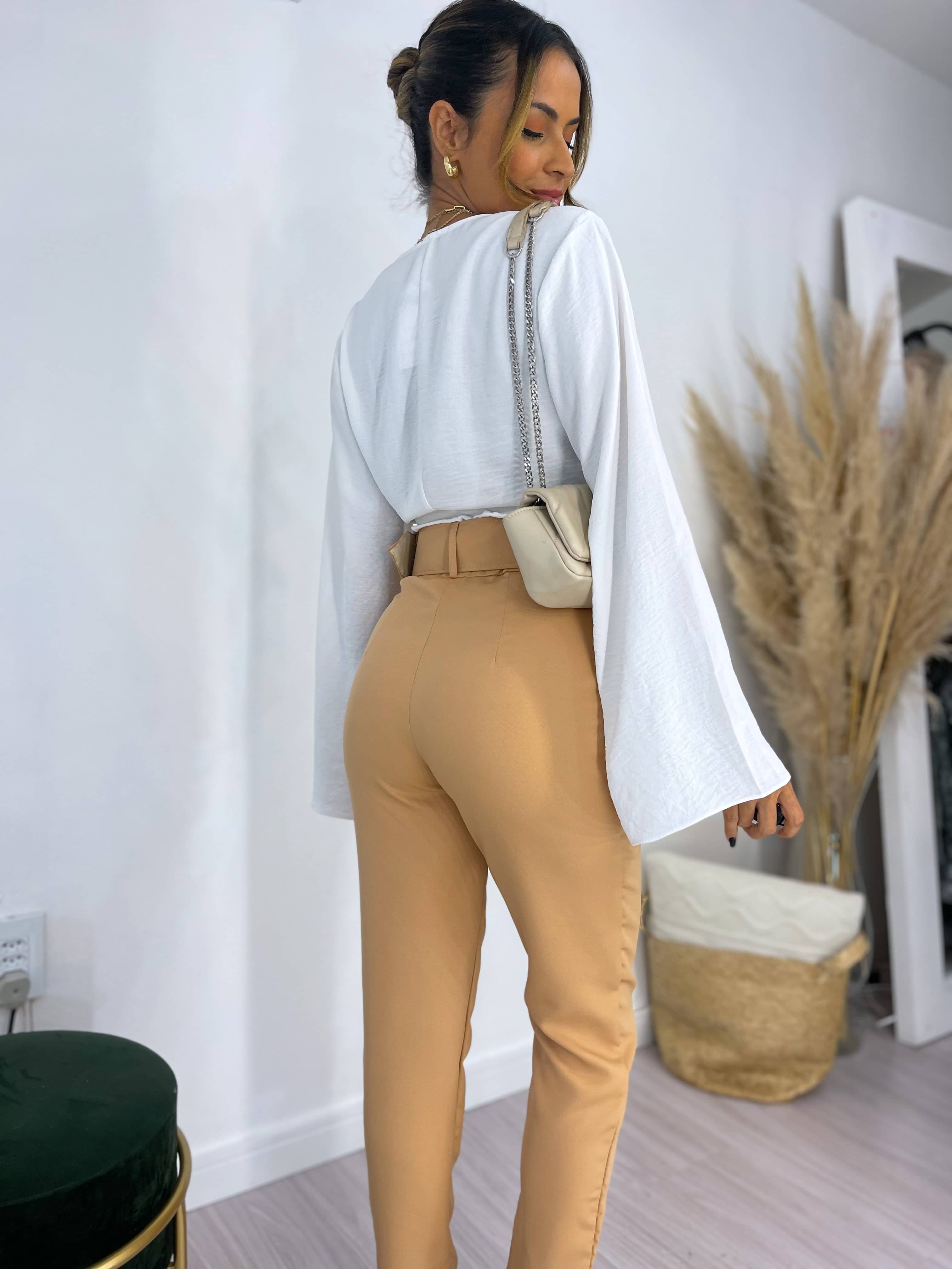 Calça Alfaiataria Giulia Nude