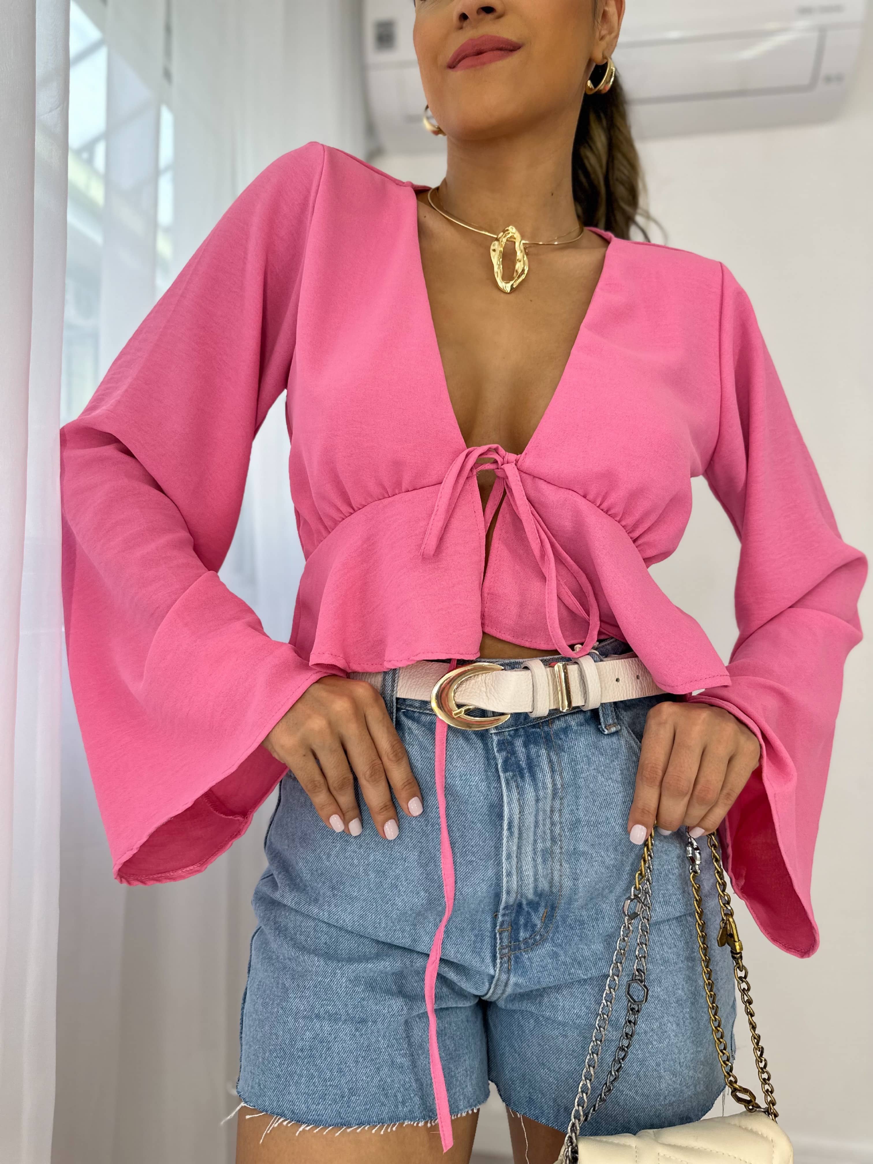 Blusa Rosalia Rosa