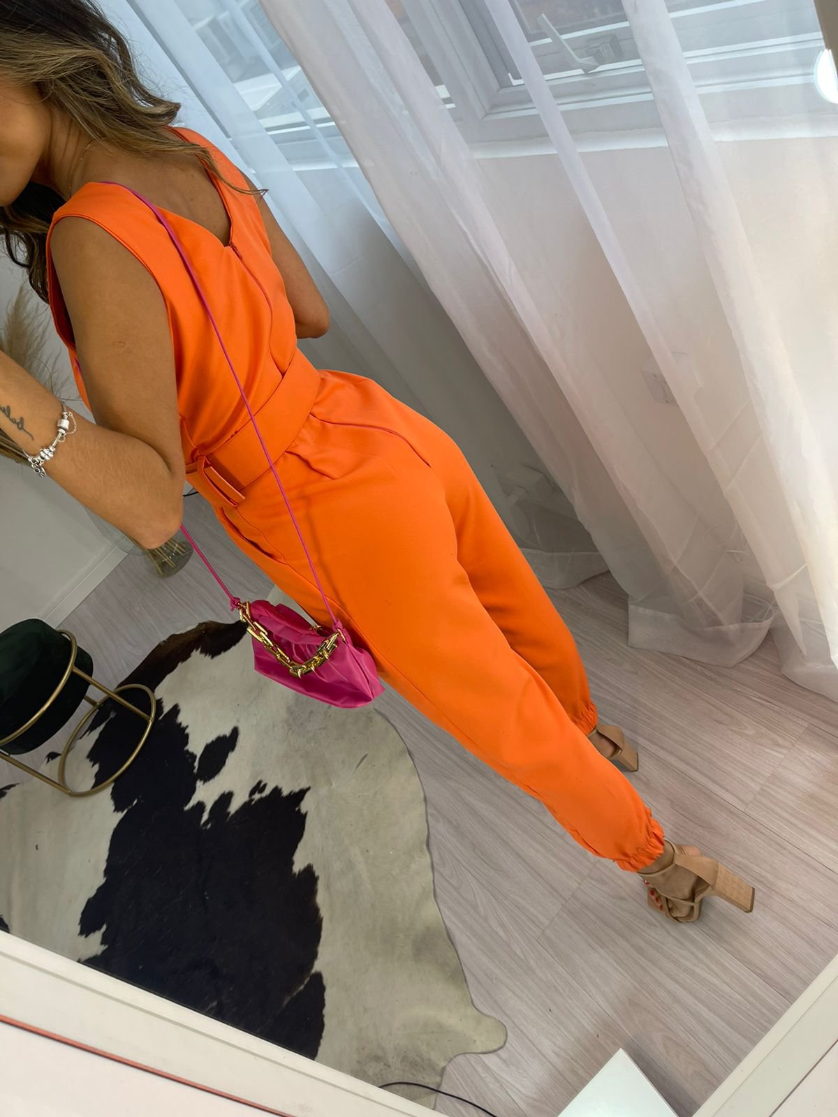 Macacão Sabrina Laranja