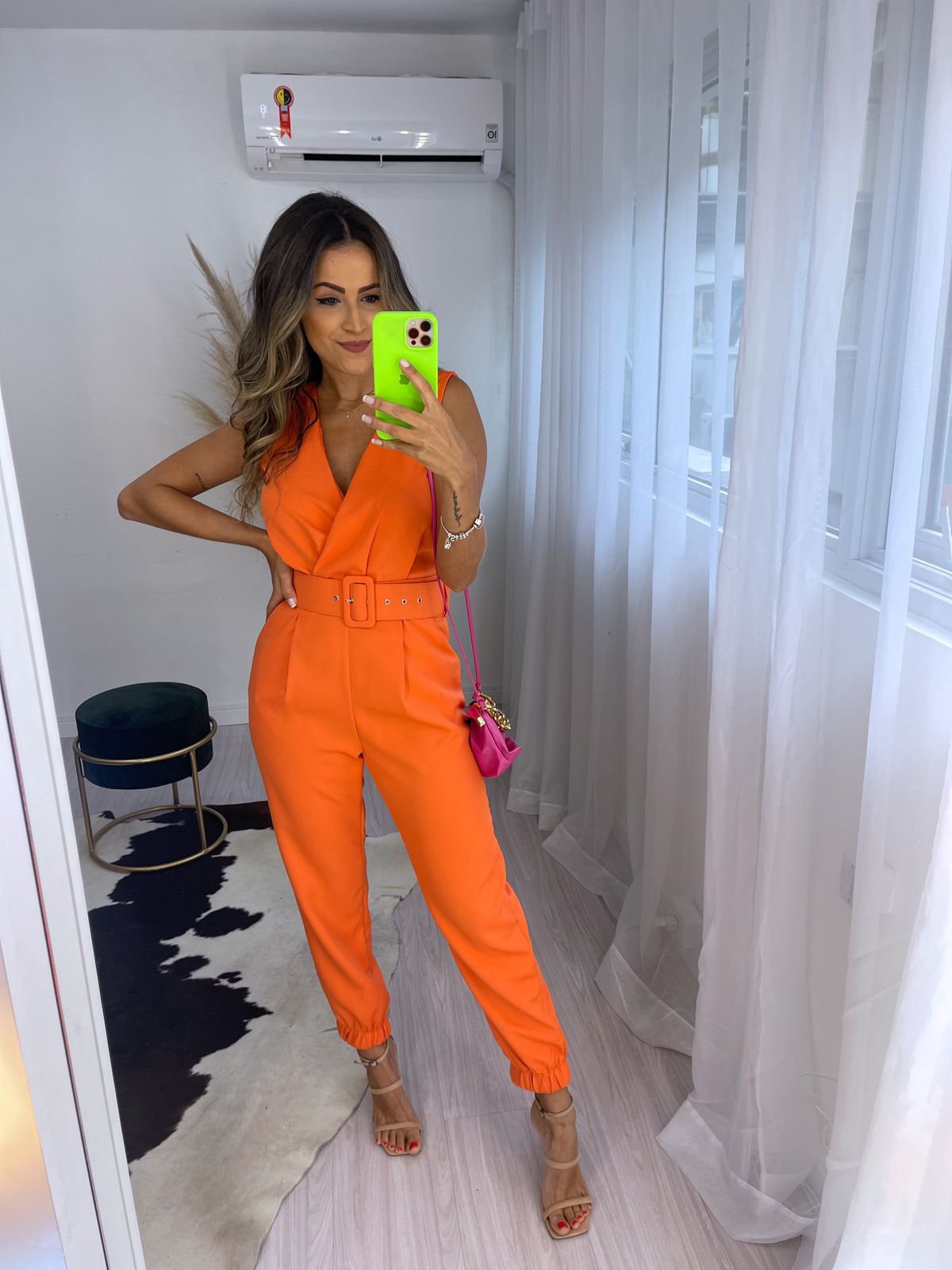 Macacão Sabrina Laranja