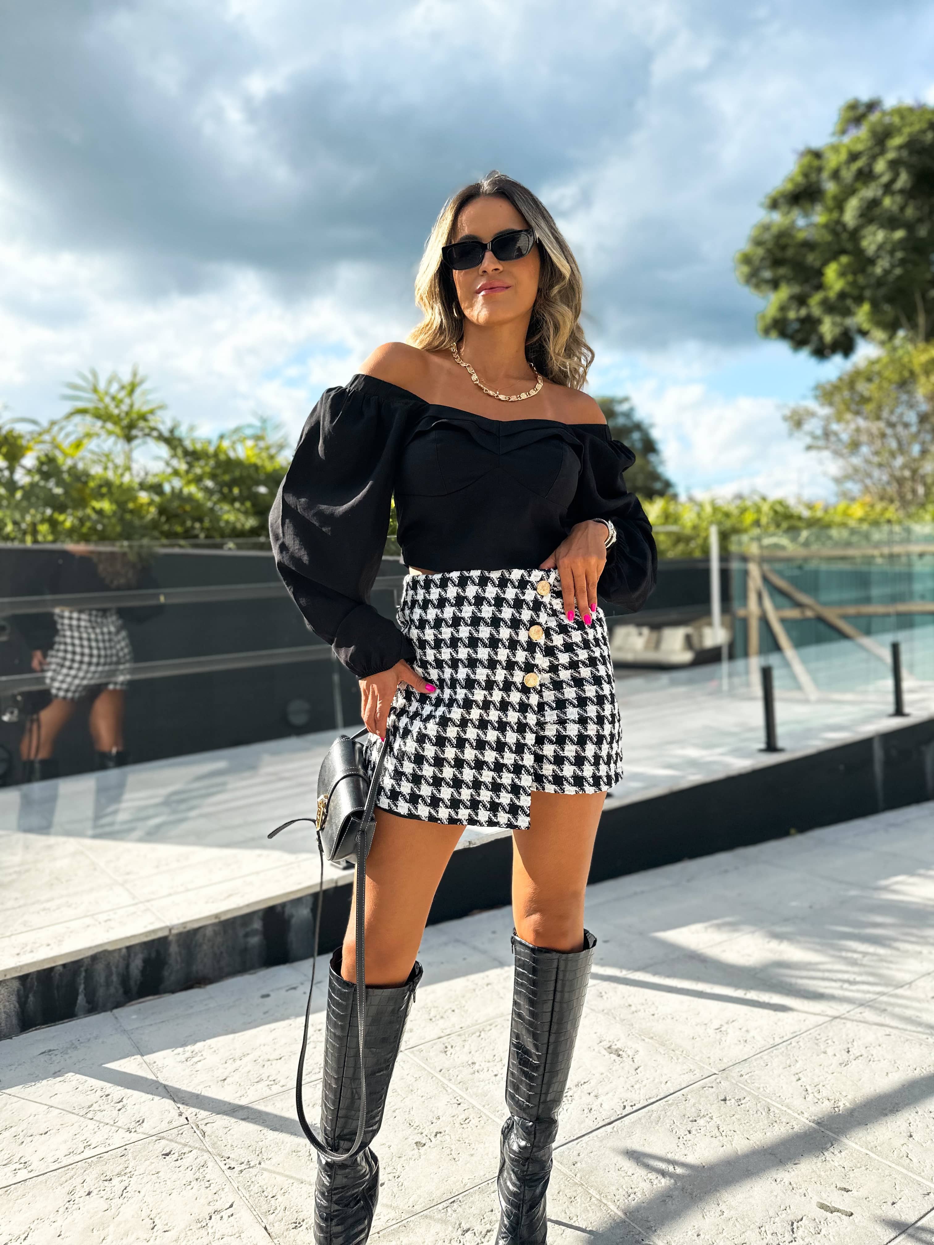 Cropped Dalila Preto