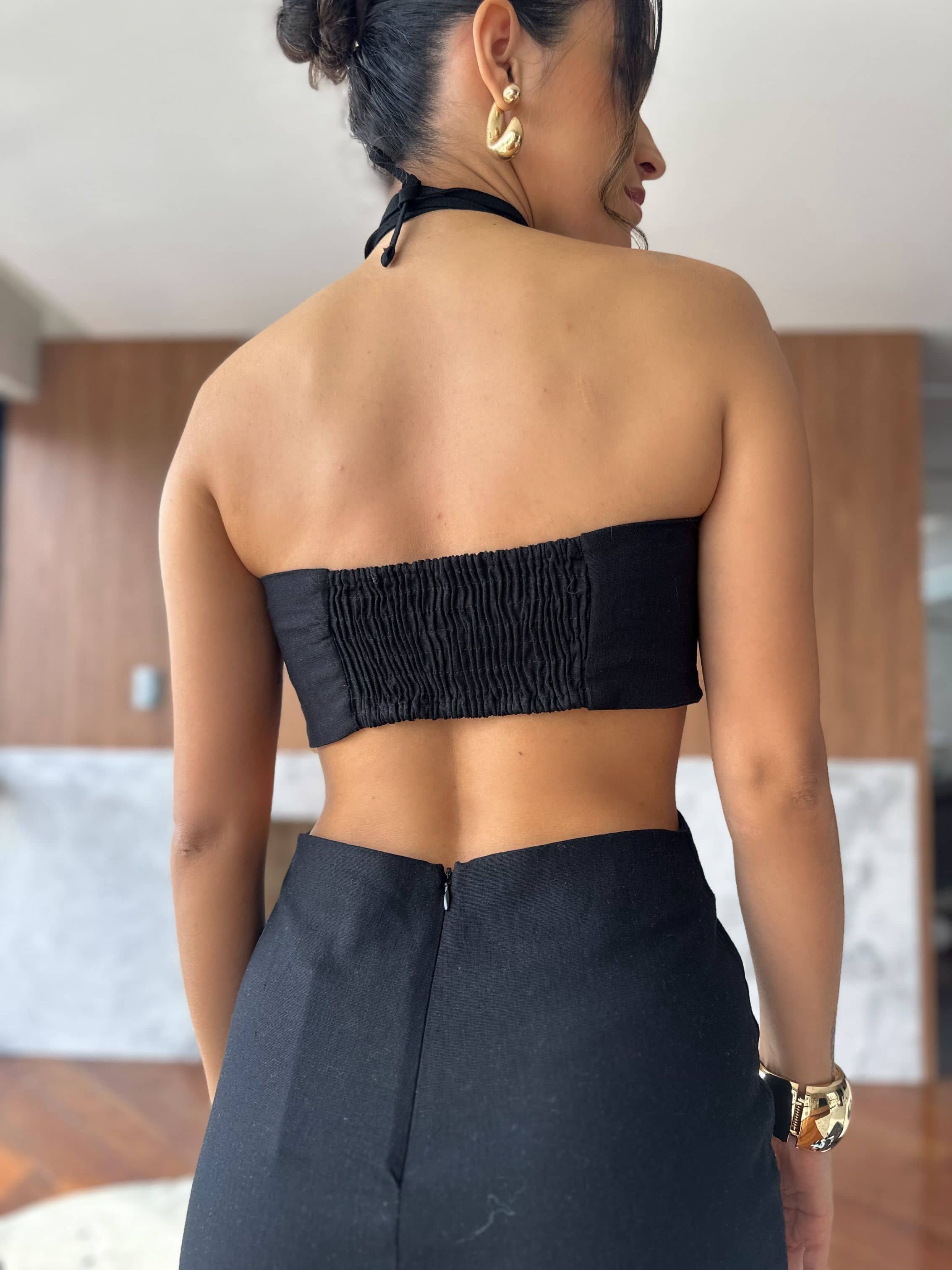 Vestido Midi Preto Sancho