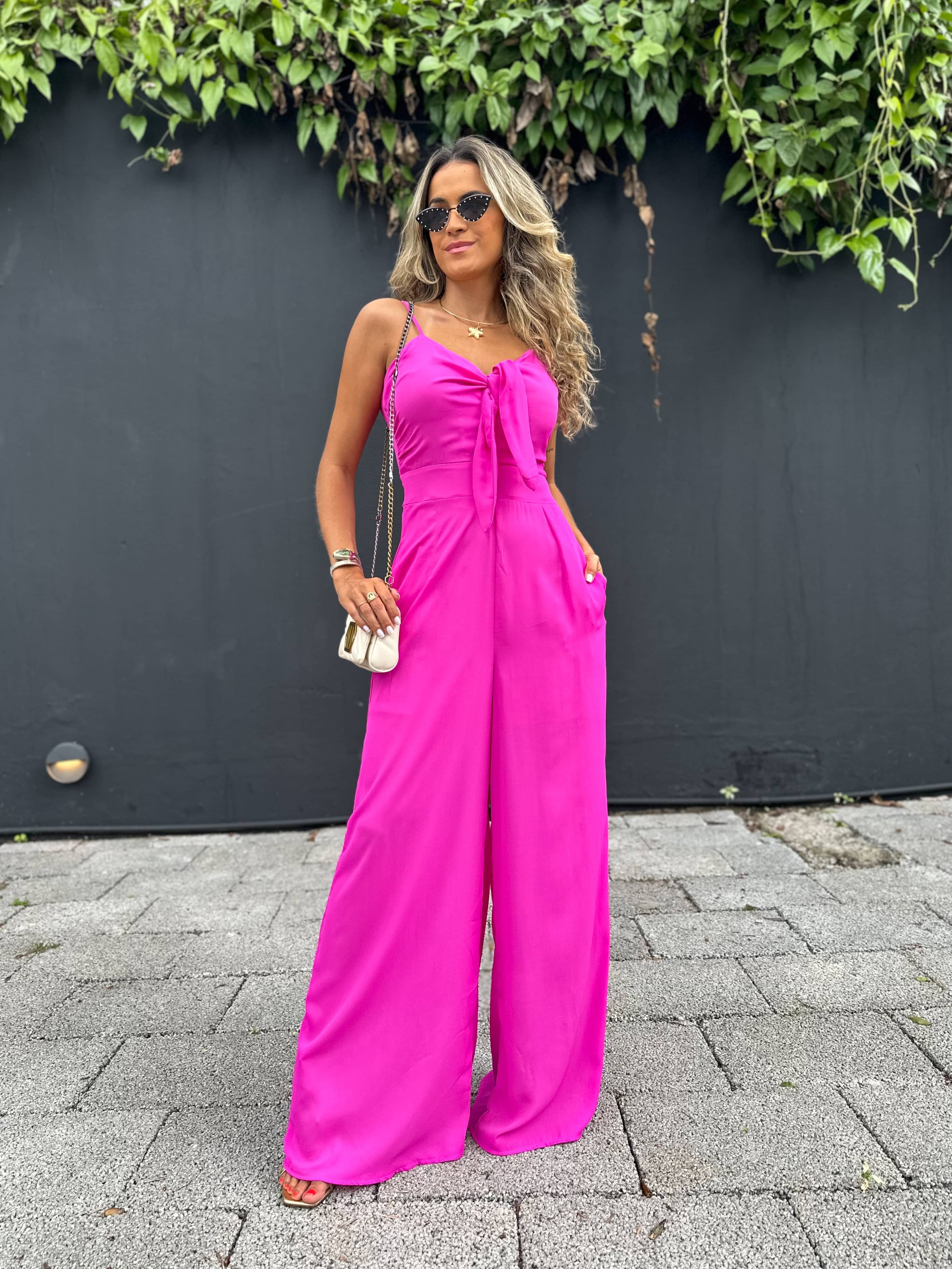 Macacão Sandra Rosa